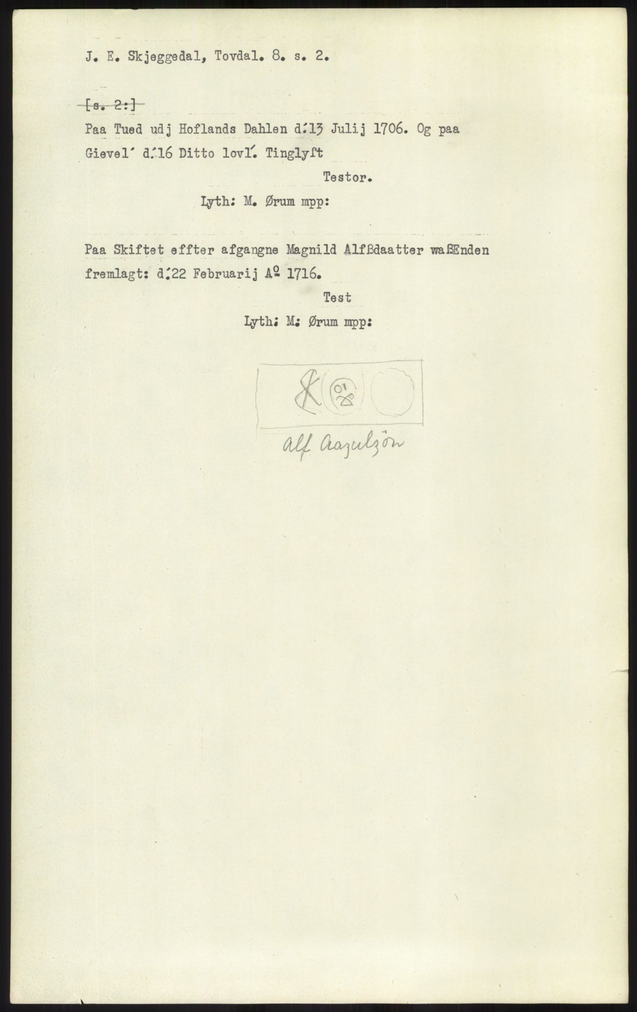 Samlinger til kildeutgivelse, Diplomavskriftsamlingen, AV/RA-EA-4053/H/Ha, p. 2105