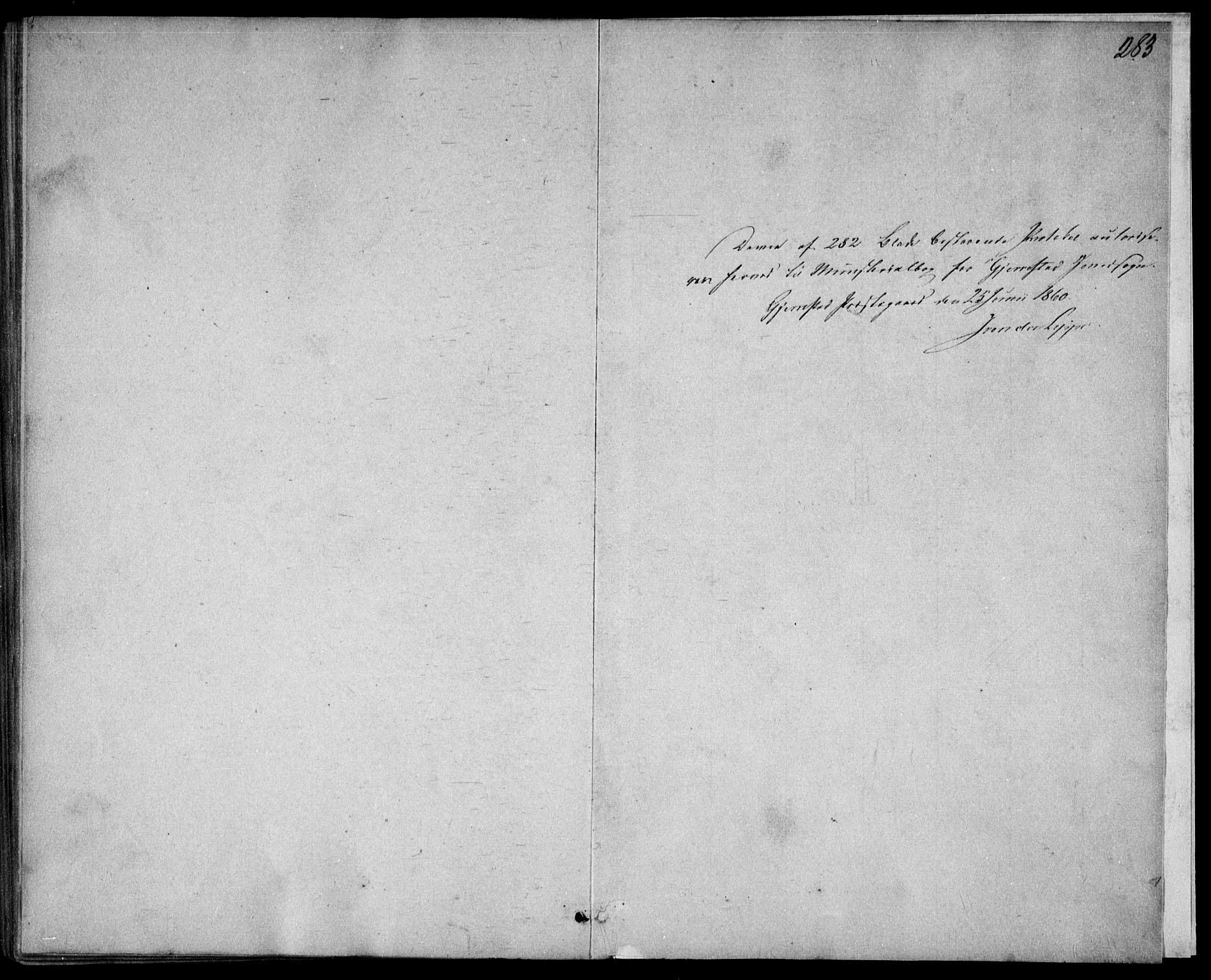 Gjerstad sokneprestkontor, AV/SAK-1111-0014/F/Fa/Faa/L0007: Parish register (official) no. A 7, 1858-1875, p. 283