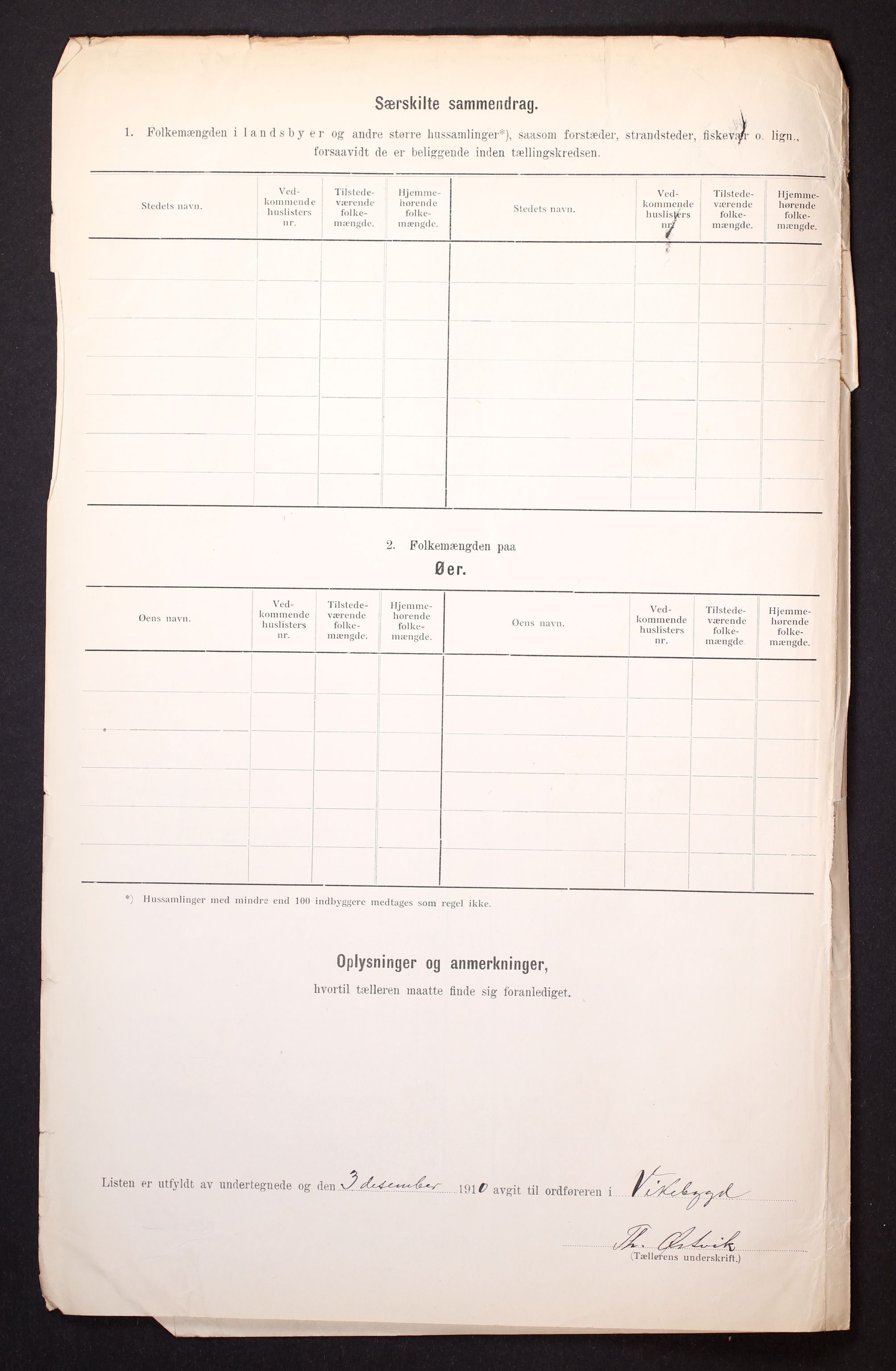 RA, 1910 census for Vikebygd, 1910, p. 18