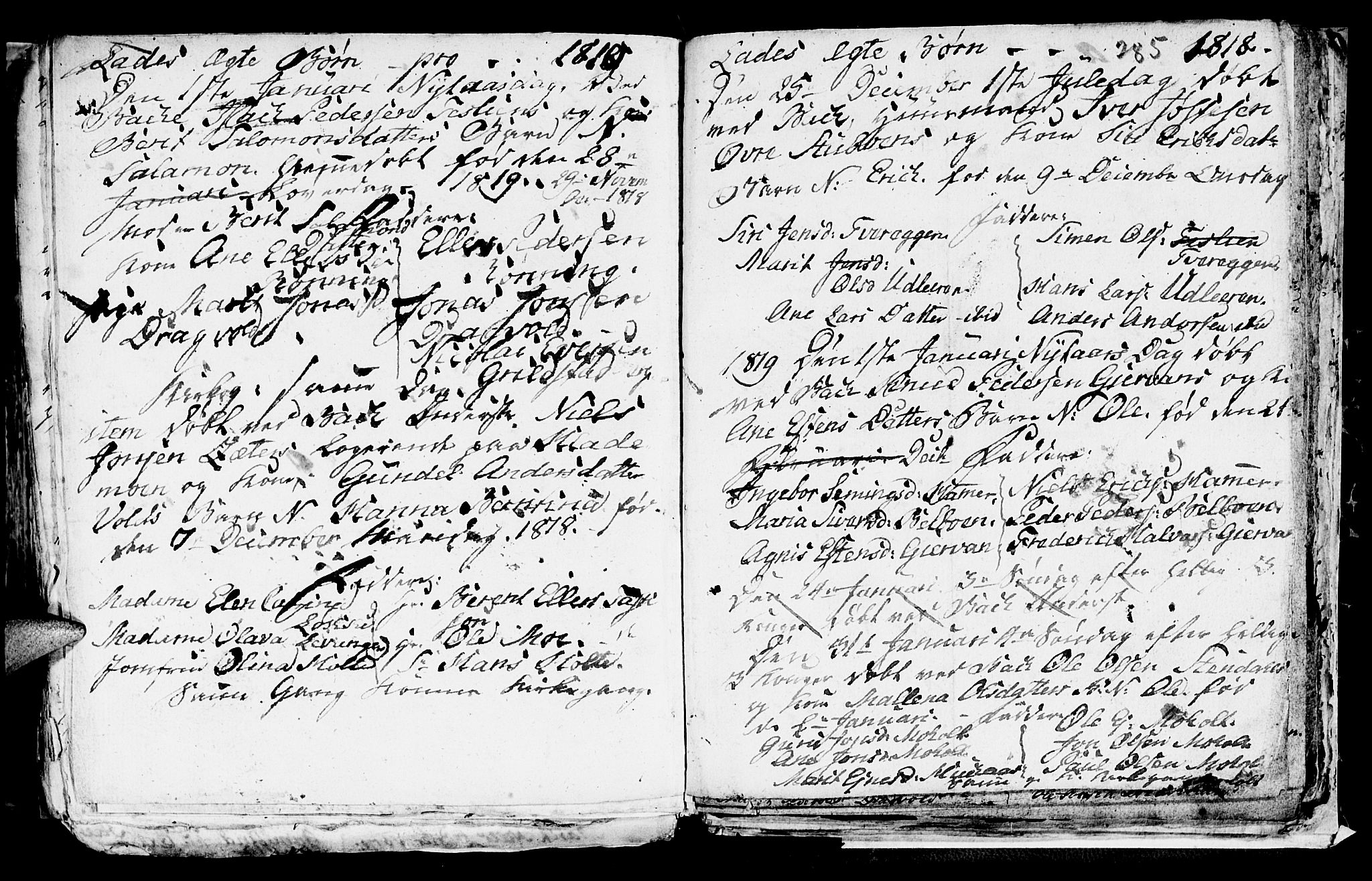 Ministerialprotokoller, klokkerbøker og fødselsregistre - Sør-Trøndelag, SAT/A-1456/606/L0305: Parish register (copy) no. 606C01, 1757-1819, p. 285