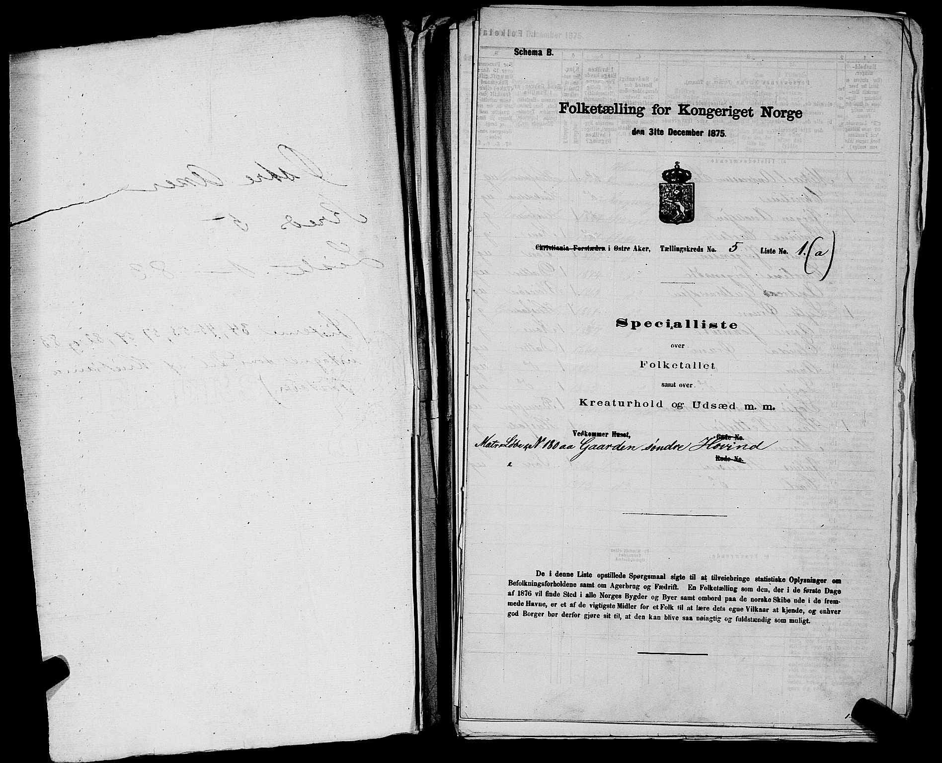 RA, 1875 census for 0218bP Østre Aker, 1875, p. 1387