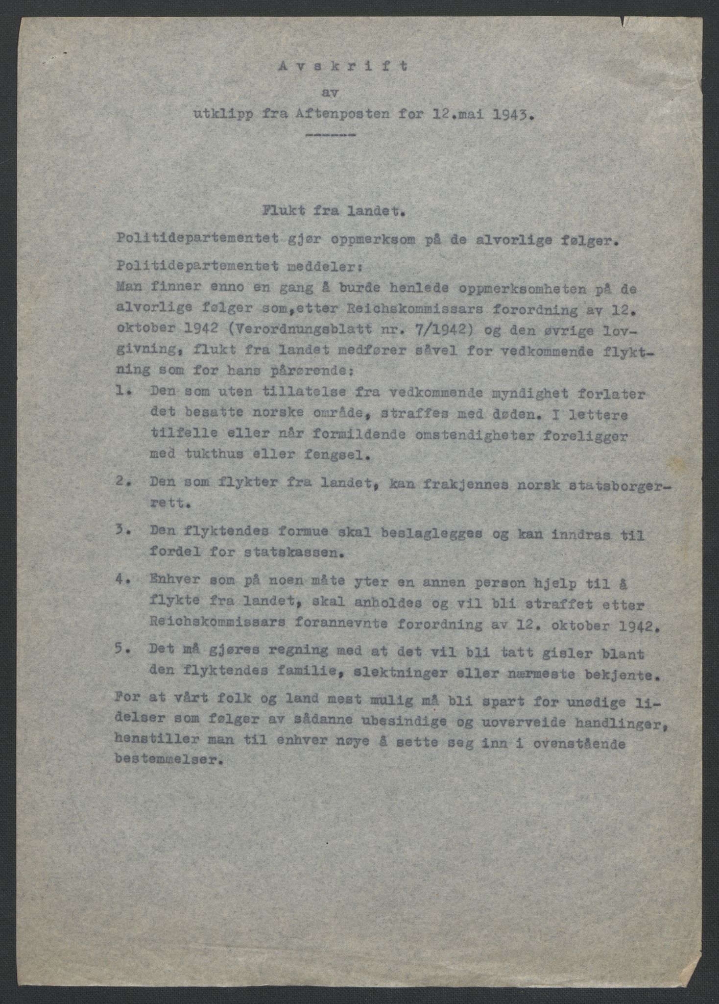 Landssvikarkivet, Oslo politikammer, AV/RA-S-3138-01/D/Da/L0003: Dnr. 29, 1945, p. 1198