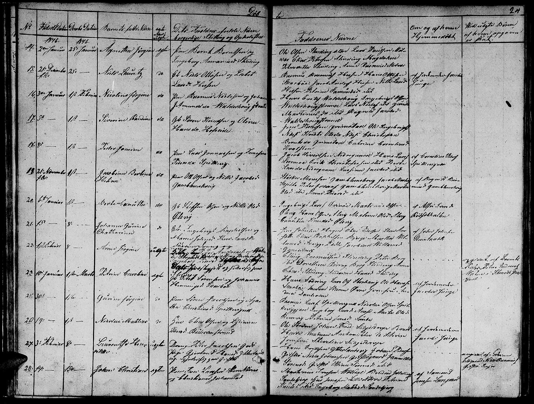 Ministerialprotokoller, klokkerbøker og fødselsregistre - Møre og Romsdal, SAT/A-1454/528/L0426: Parish register (copy) no. 528C07, 1844-1854, p. 24