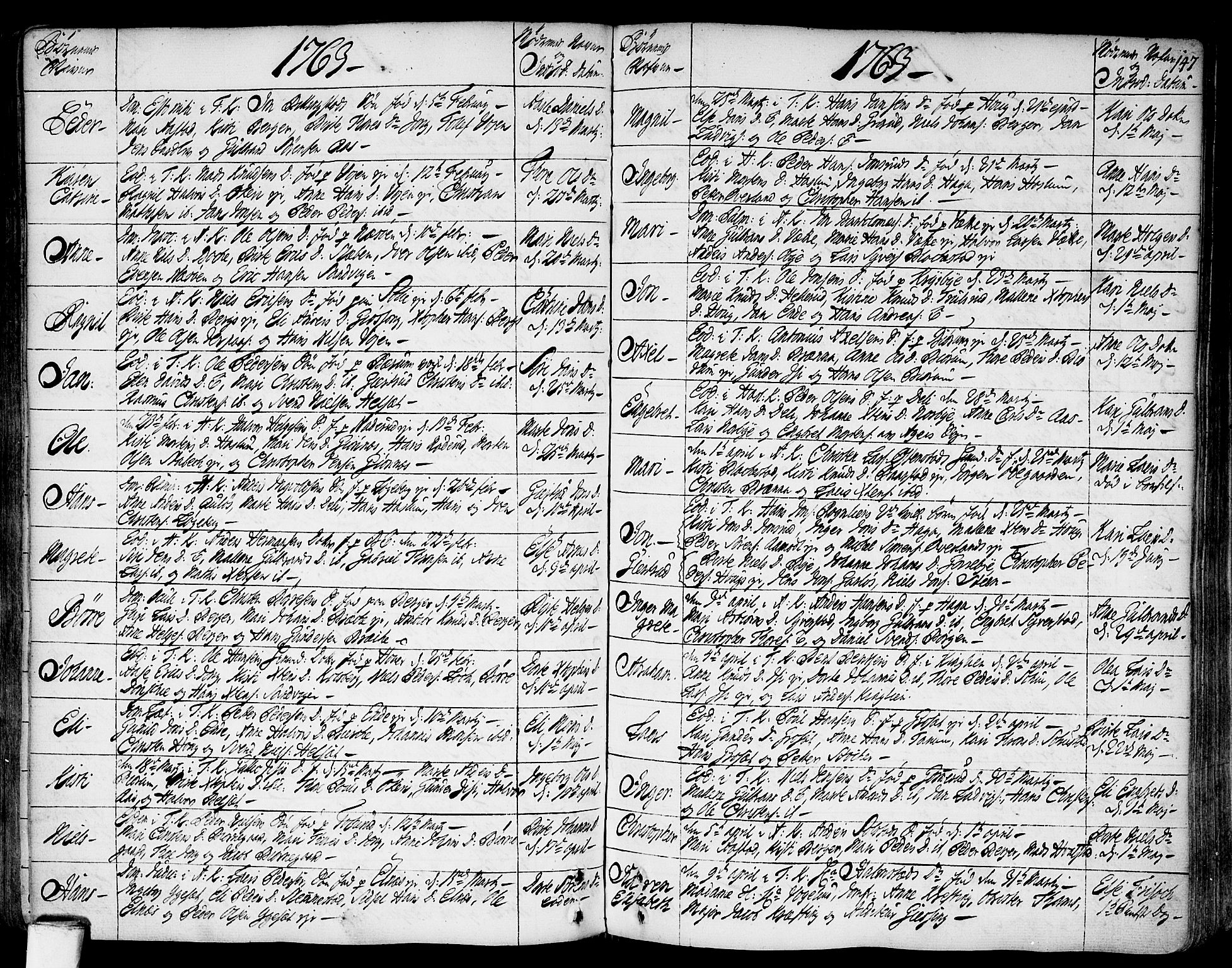 Asker prestekontor Kirkebøker, AV/SAO-A-10256a/F/Fa/L0002: Parish register (official) no. I 2, 1733-1766, p. 147