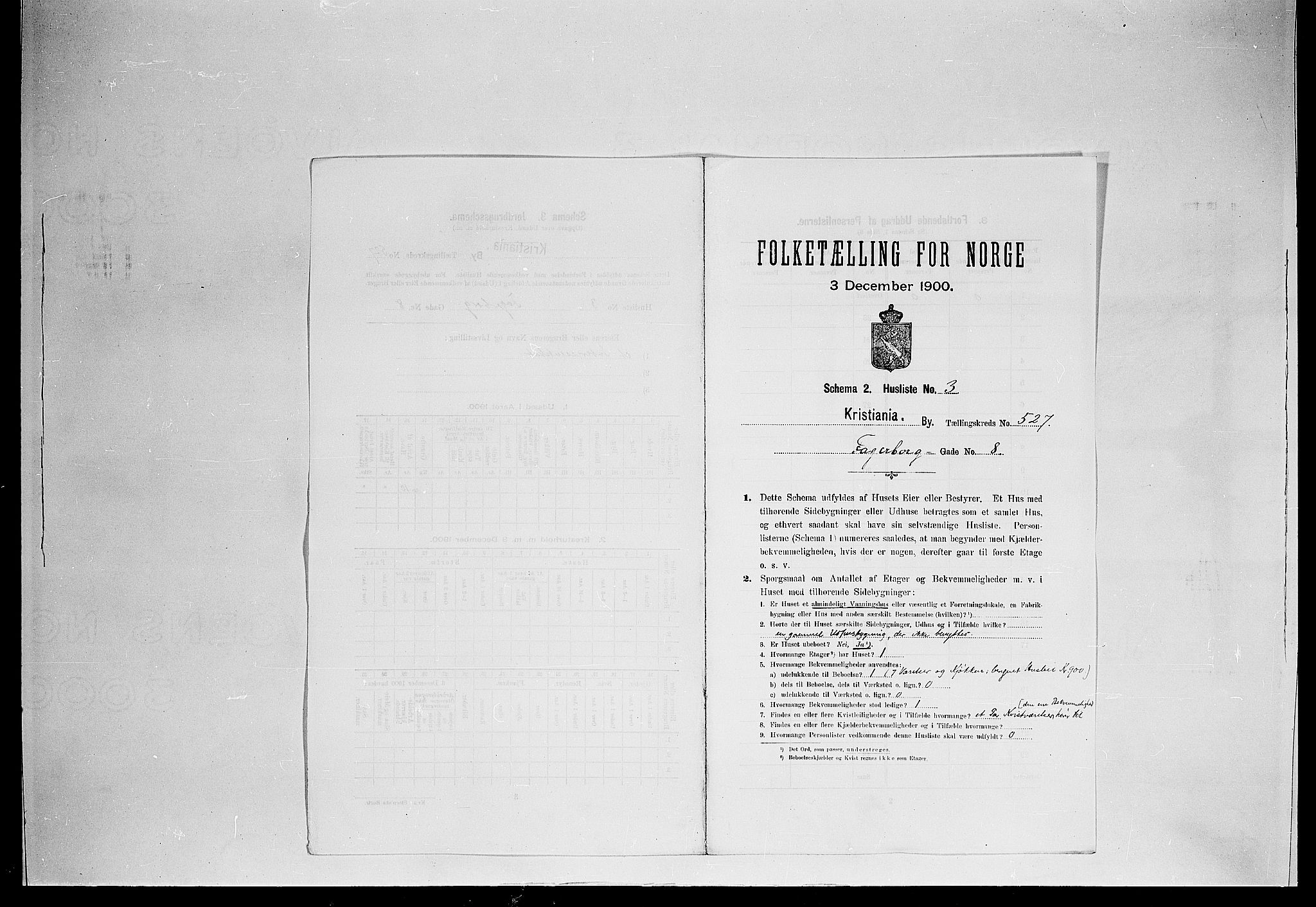 SAO, 1900 census for Kristiania, 1900, p. 21732