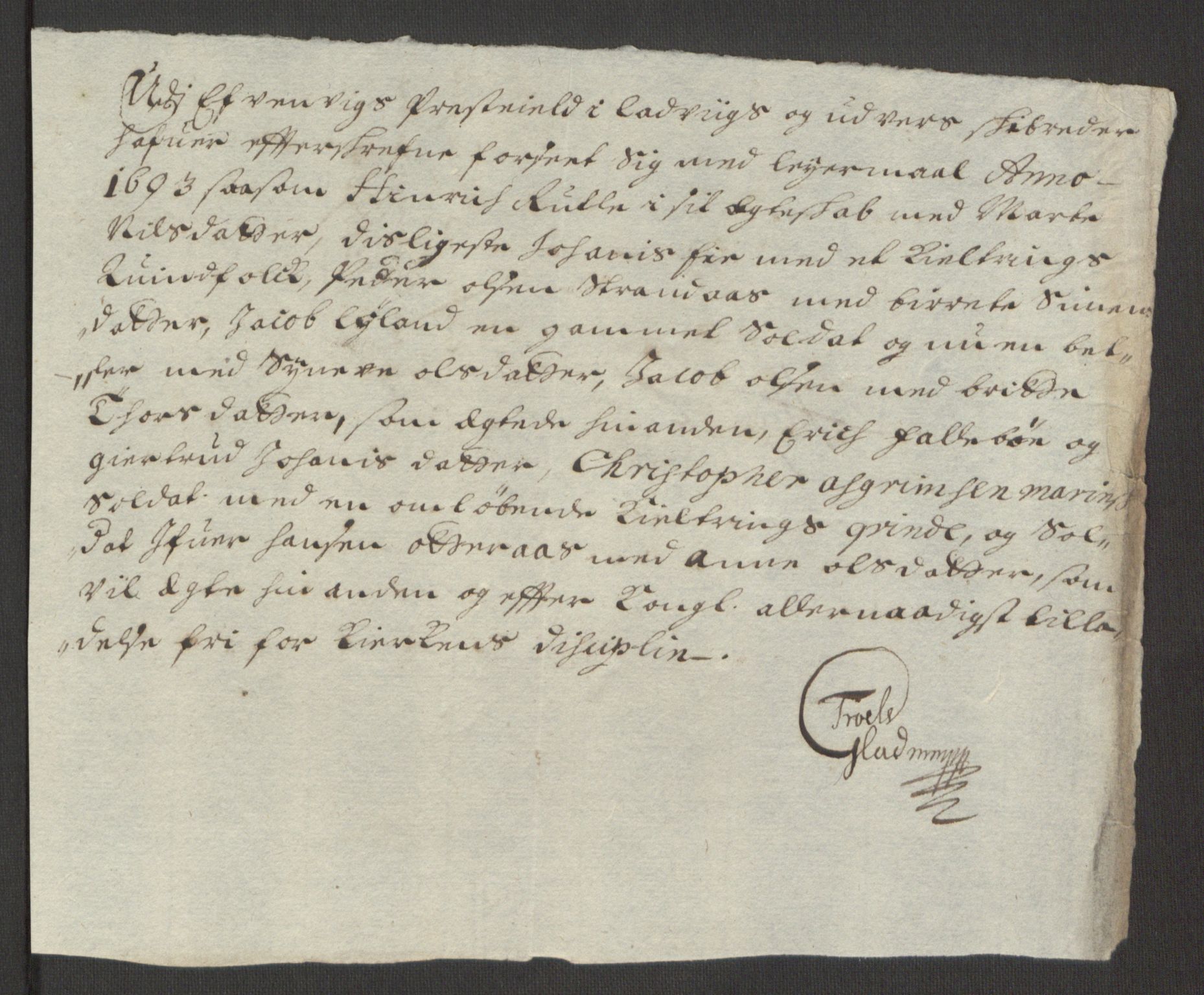 Rentekammeret inntil 1814, Reviderte regnskaper, Fogderegnskap, AV/RA-EA-4092/R52/L3307: Fogderegnskap Sogn, 1693-1694, p. 234