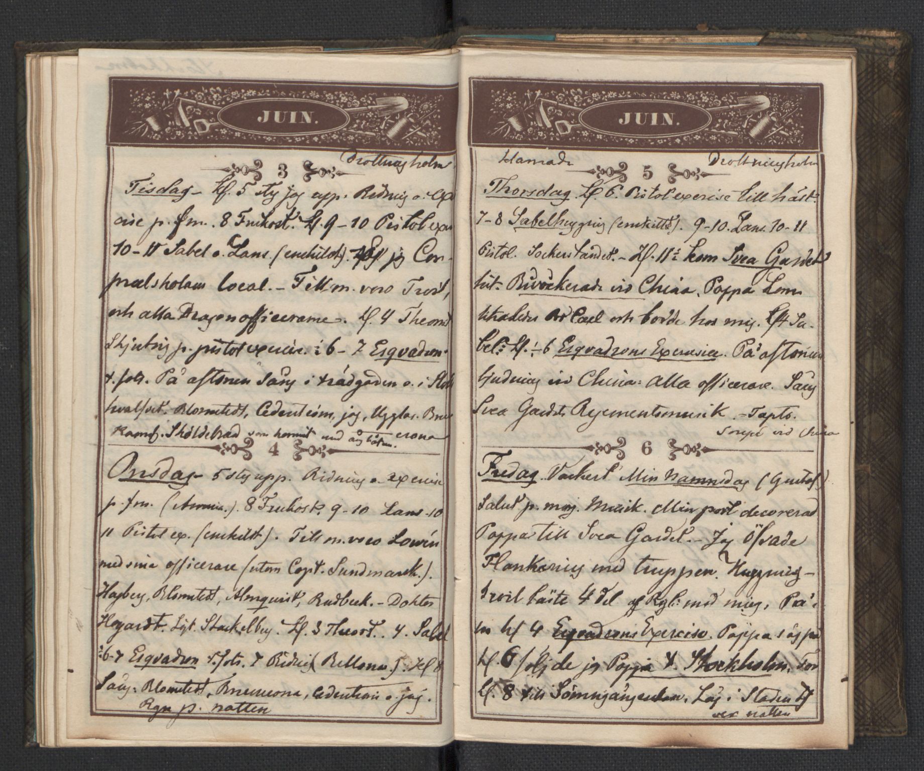 Bernadotte, AV/RA-PA-0318/F/L0001/0002: Privat materiale fra Bernadottefamilien / Dagbok, 1845, p. 47