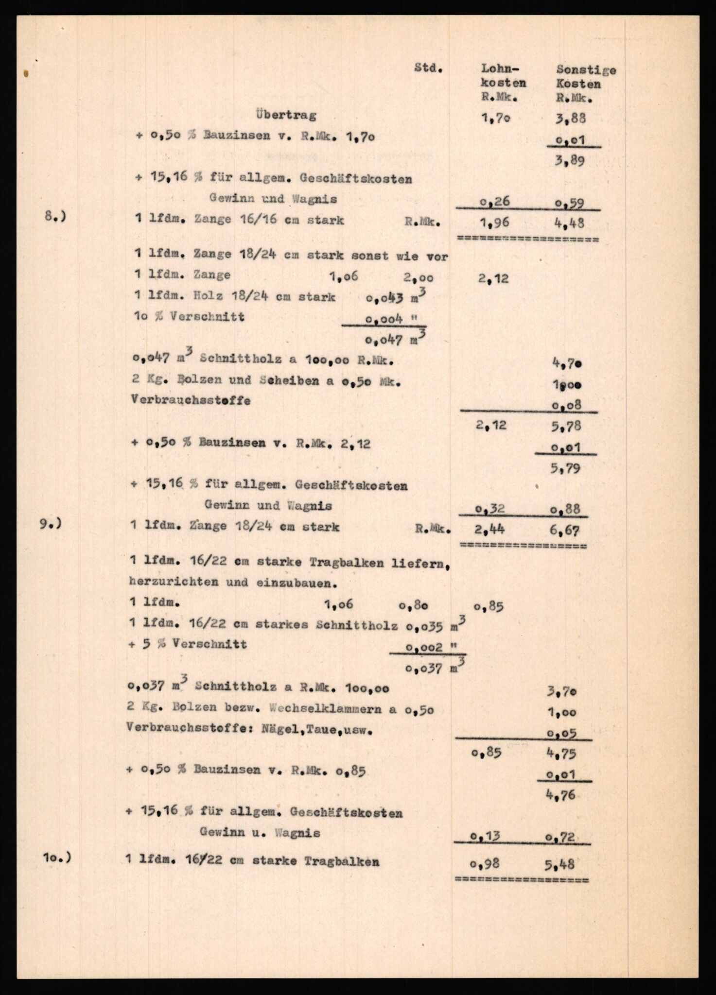 Tyske arkiver, Organisation Todt (OT), Einsatzgruppe Wiking, AV/RA-RAFA-2188/2/F/Fg/Fgb/L0002: Korrespondanse og tegninger, 1940-1944, p. 71