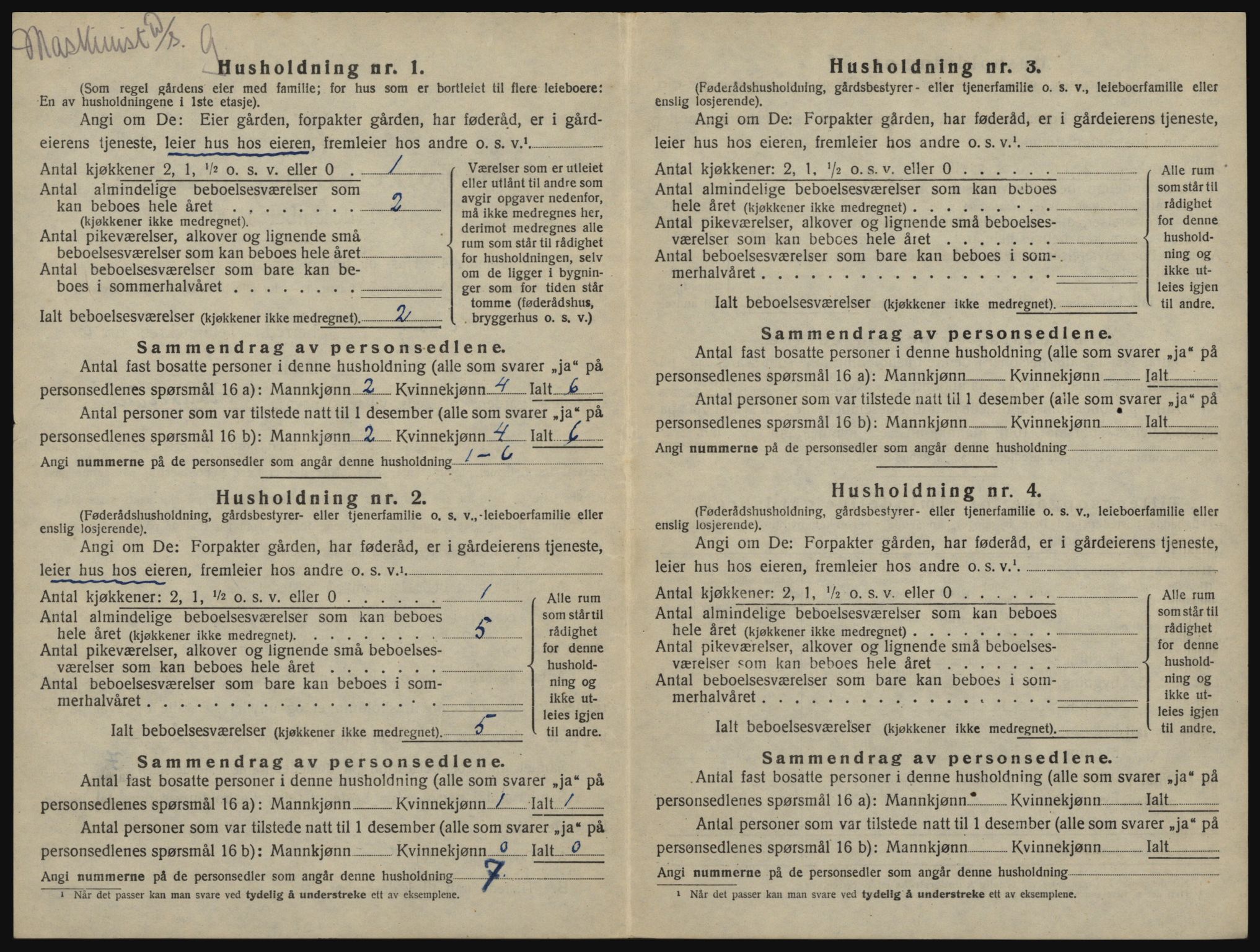 SAO, 1920 census for Onsøy, 1920, p. 947