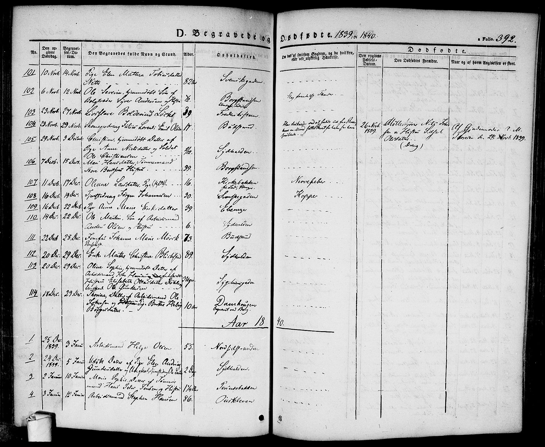 Halden prestekontor Kirkebøker, SAO/A-10909/F/Fa/L0005: Parish register (official) no. I 5, 1834-1845, p. 392