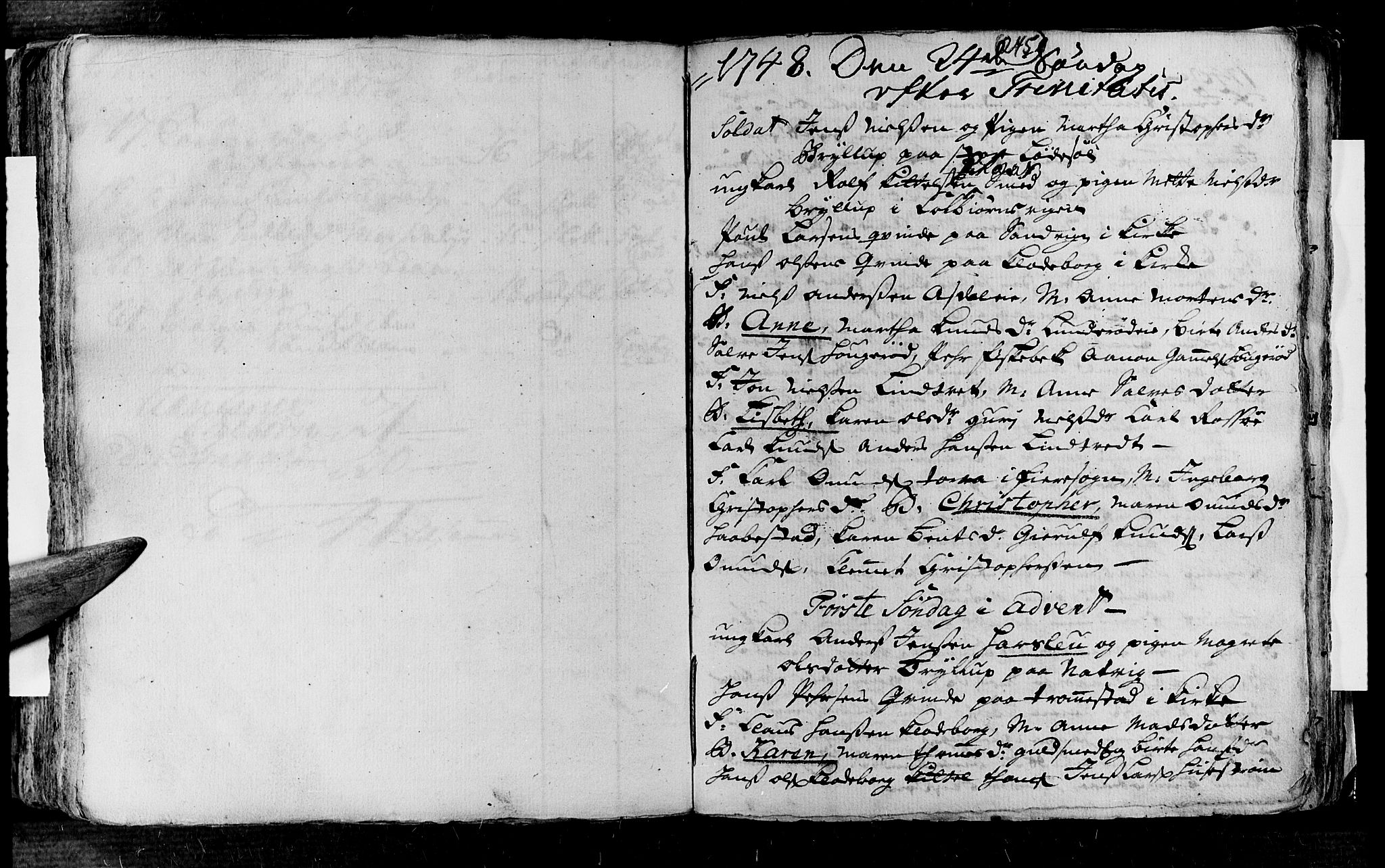 Øyestad sokneprestkontor, AV/SAK-1111-0049/F/Fa/L0004: Parish register (official) no. A 4, 1730-1750, p. 245