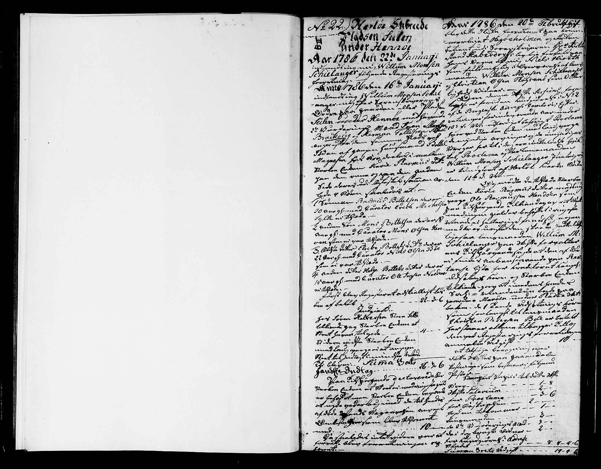 Nordhordland sorenskrivar, AV/SAB-A-2901/1/H/Ha/L0007b: Skifteprotokollar Nordhordland , 1786-1788, p. 481b-482a
