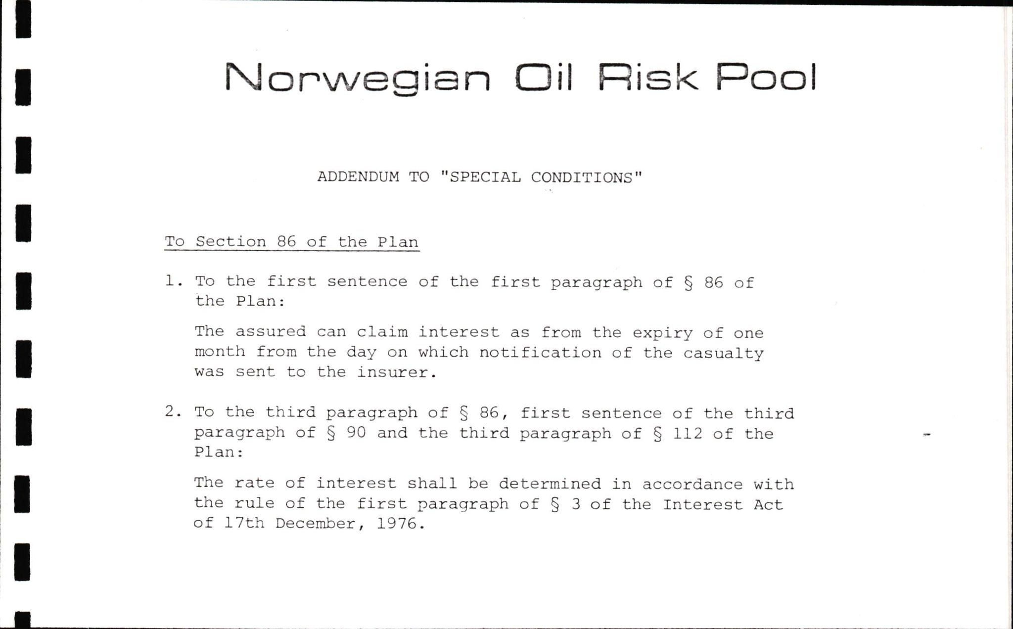 Pa 1503 - Stavanger Drilling AS, AV/SAST-A-101906/2/E/Ec/Eca/L0009: Forsikring, 1975-1980