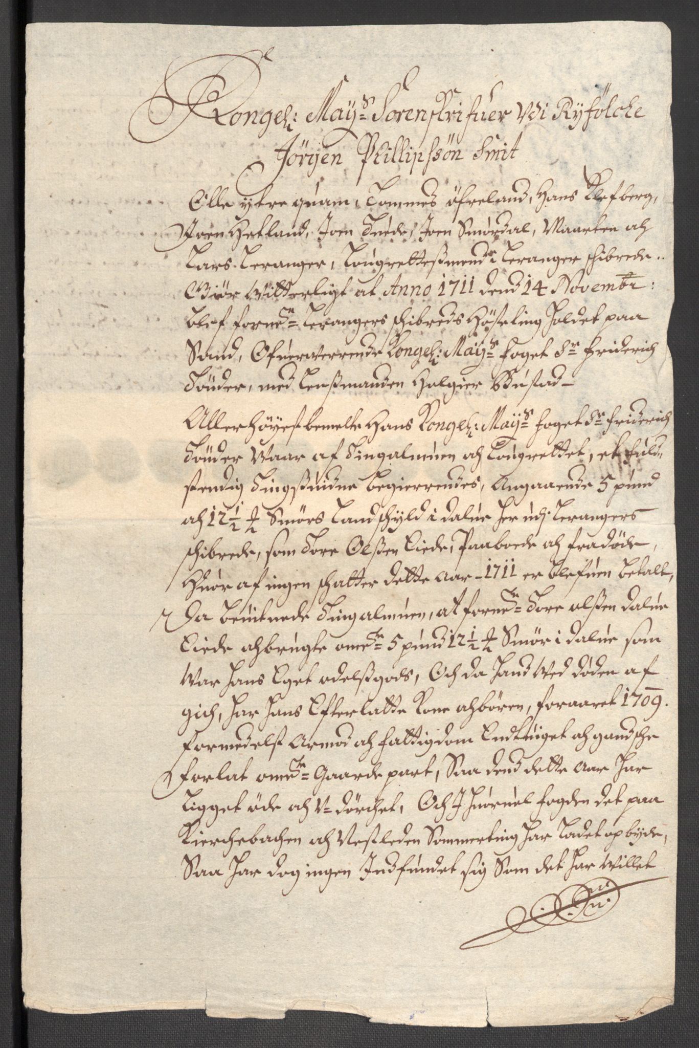 Rentekammeret inntil 1814, Reviderte regnskaper, Fogderegnskap, RA/EA-4092/R47/L2864: Fogderegnskap Ryfylke, 1711, p. 83