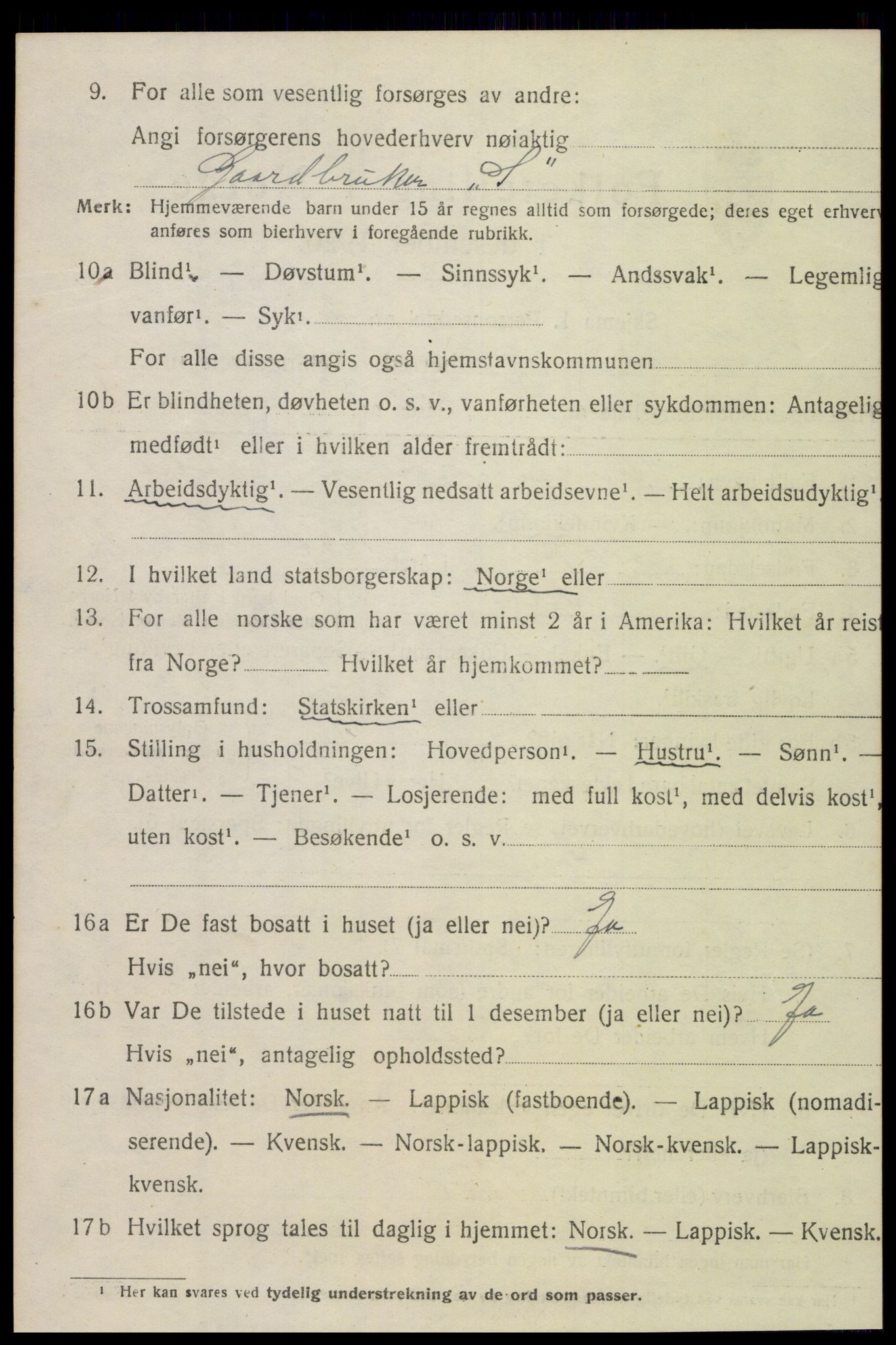 SAT, 1920 census for Inderøy, 1920, p. 1842