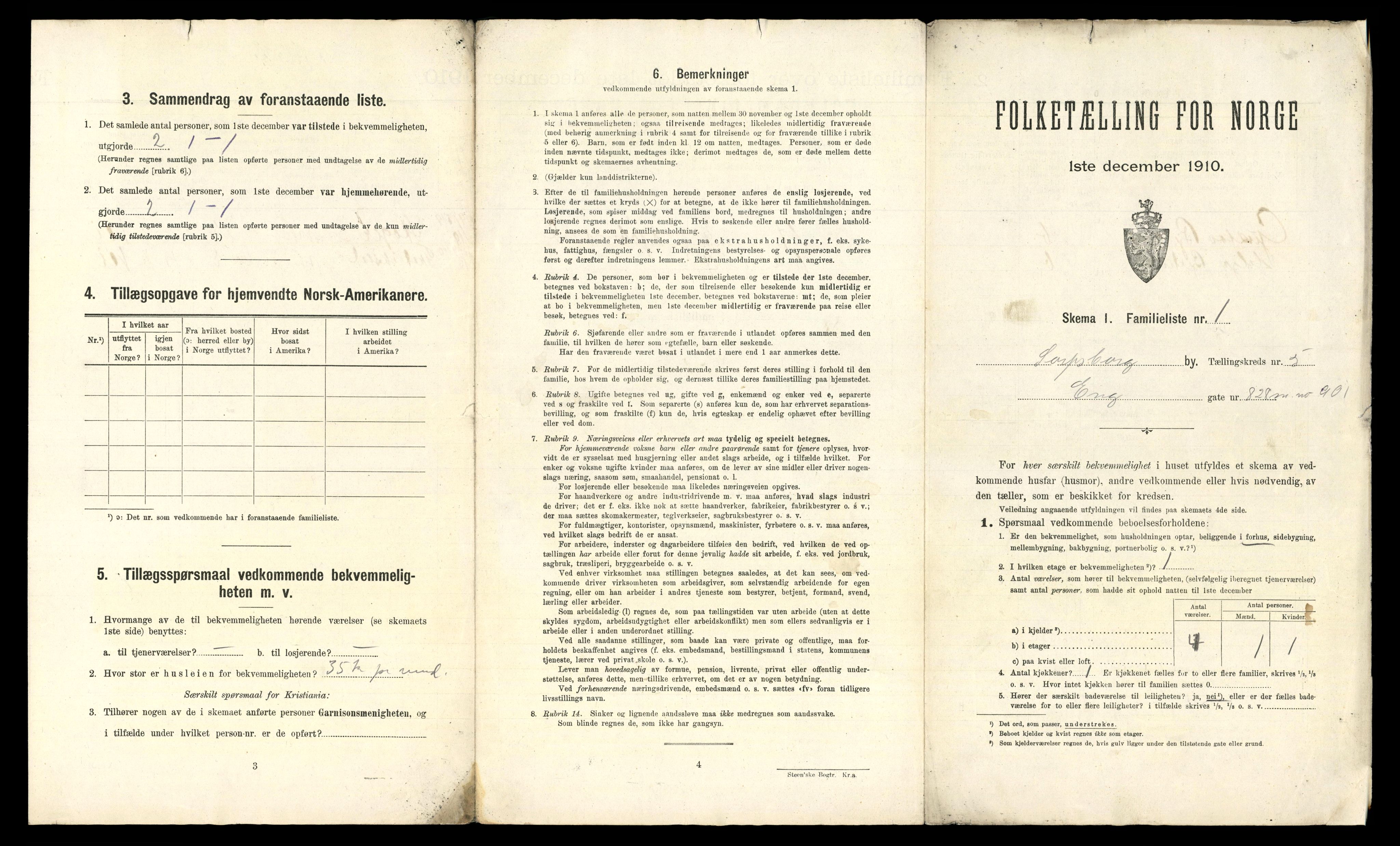 RA, 1910 census for Sarpsborg, 1910, p. 3381