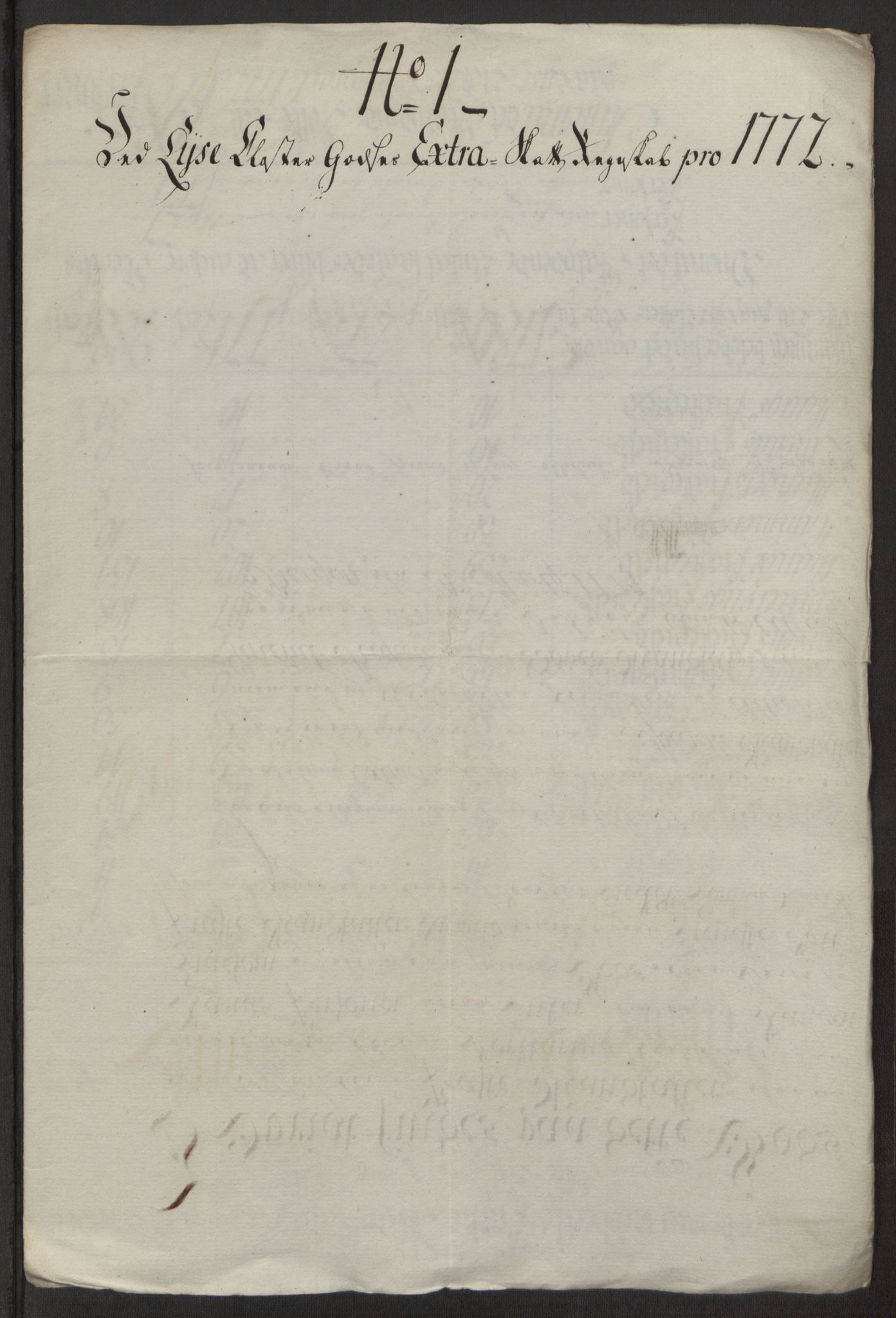 Rentekammeret inntil 1814, Reviderte regnskaper, Fogderegnskap, AV/RA-EA-4092/R50/L3180: Ekstraskatten Lyse kloster, 1762-1783, p. 272