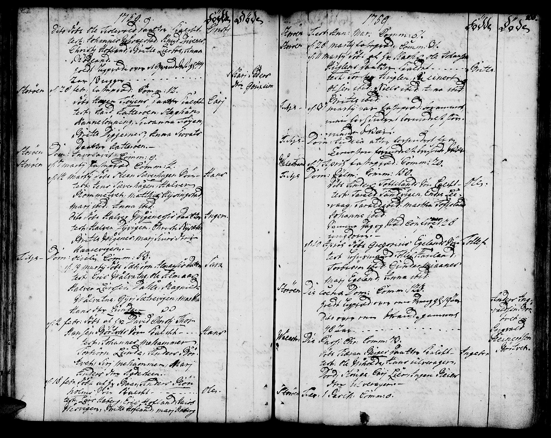 Stord sokneprestembete, AV/SAB-A-78201/H/Haa: Parish register (official) no. A 2, 1744-1777, p. 106