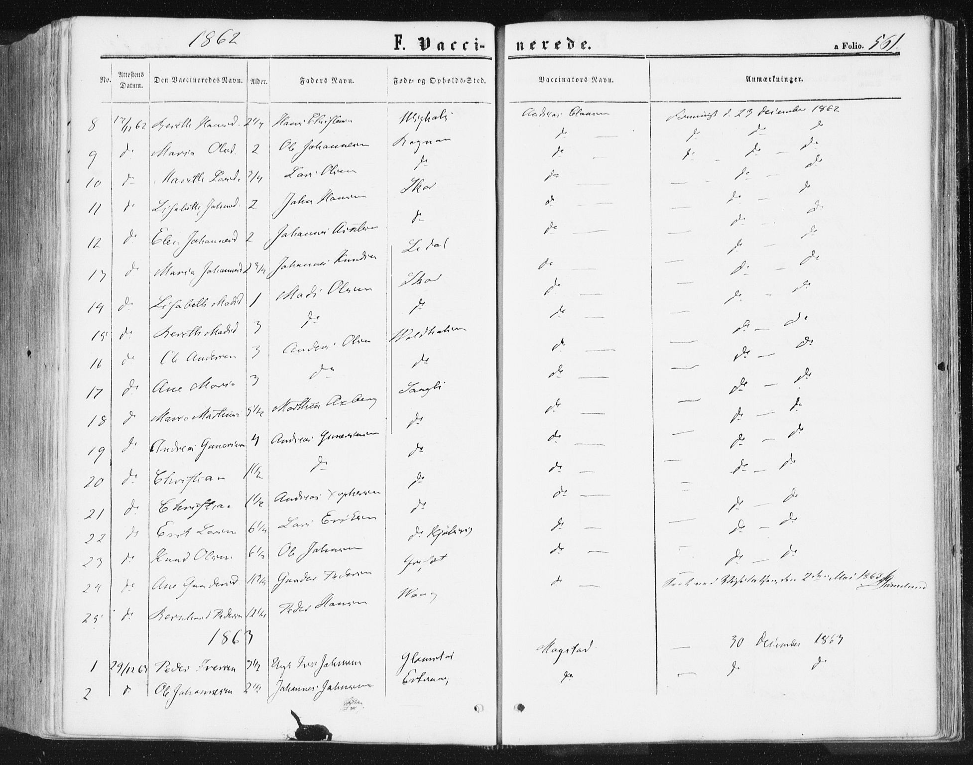 Ministerialprotokoller, klokkerbøker og fødselsregistre - Møre og Romsdal, AV/SAT-A-1454/578/L0905: Parish register (official) no. 578A04, 1859-1877, p. 561