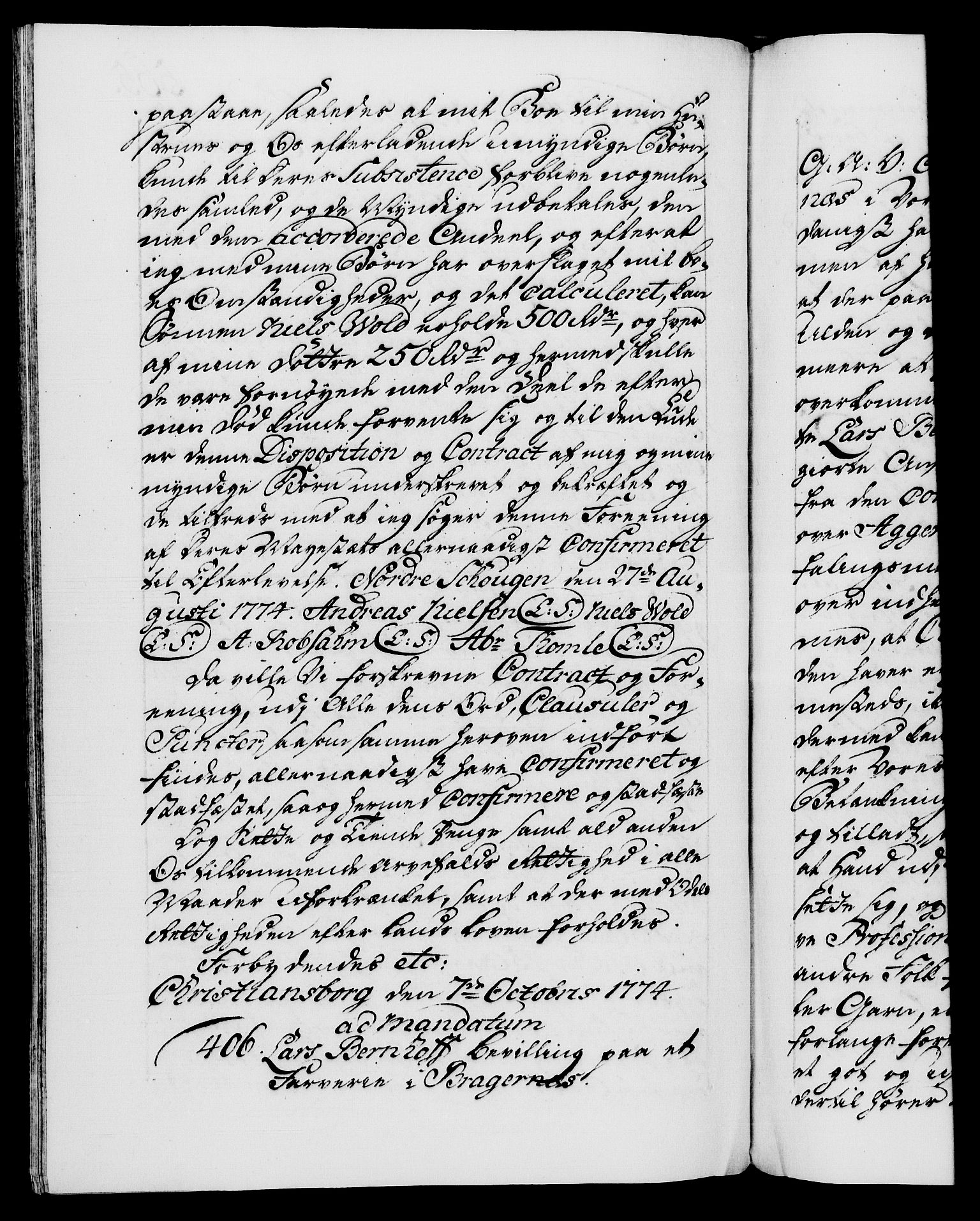 Danske Kanselli 1572-1799, AV/RA-EA-3023/F/Fc/Fca/Fcaa/L0046: Norske registre, 1773-1775, p. 565b