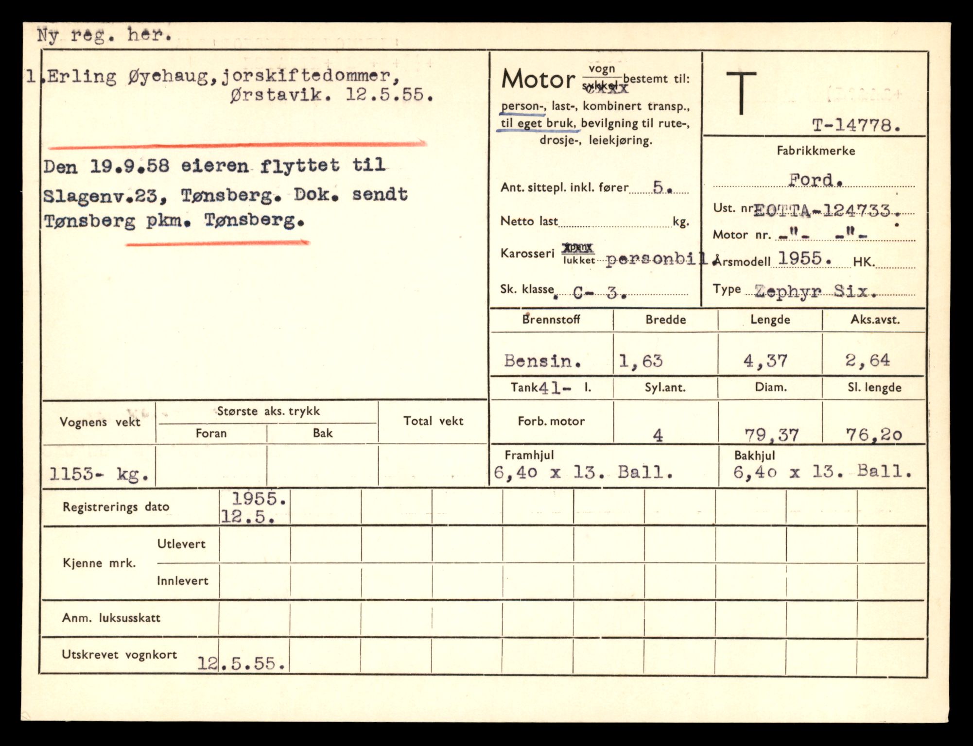 Møre og Romsdal vegkontor - Ålesund trafikkstasjon, AV/SAT-A-4099/F/Fe/L0048: Registreringskort for kjøretøy T 14721 - T 14863, 1927-1998, p. 1218