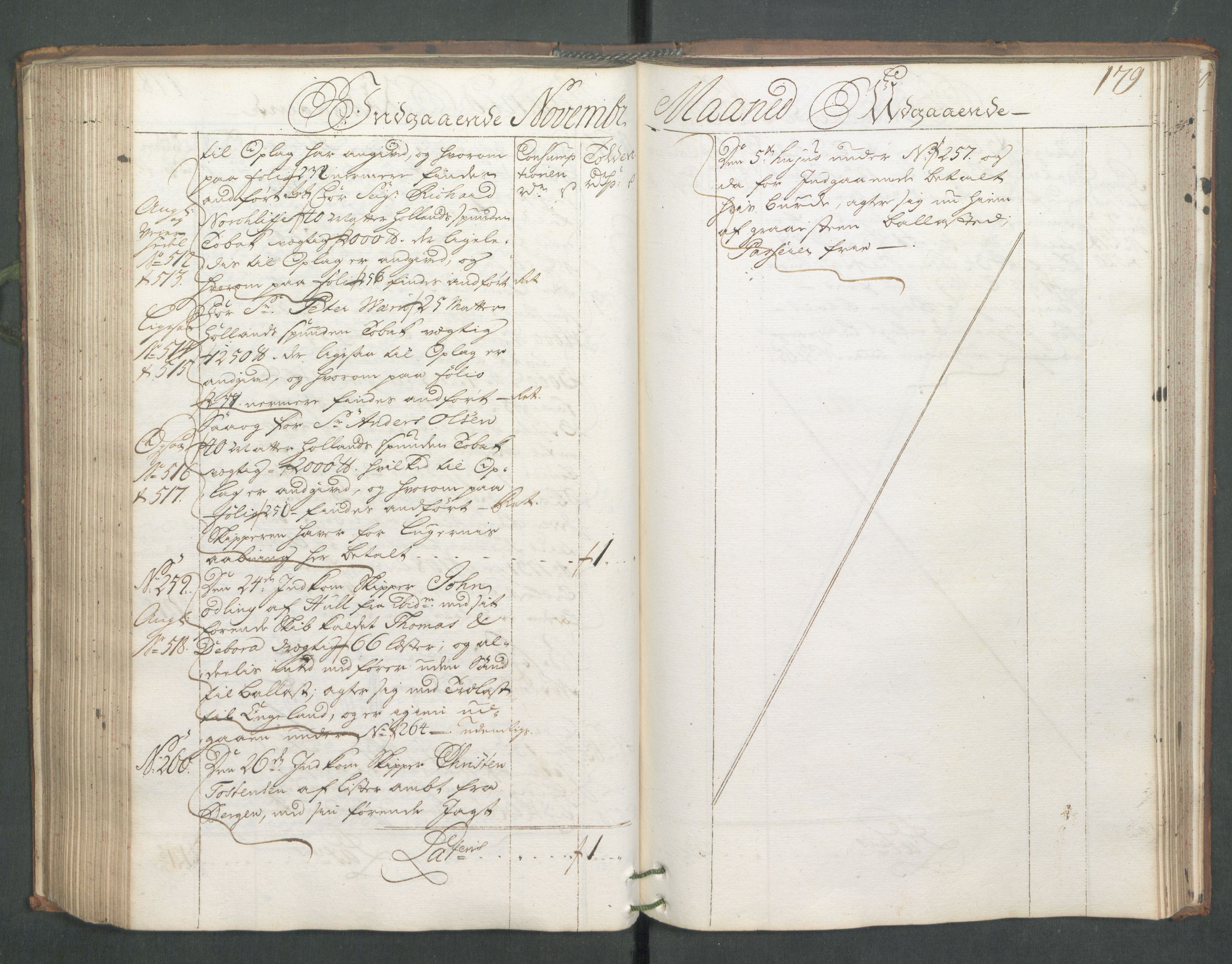 Generaltollkammeret, tollregnskaper, RA/EA-5490/R01/L0006/0001: Tollregnskaper Fredrikshald / Hovedtollbok, 1731, p. 179