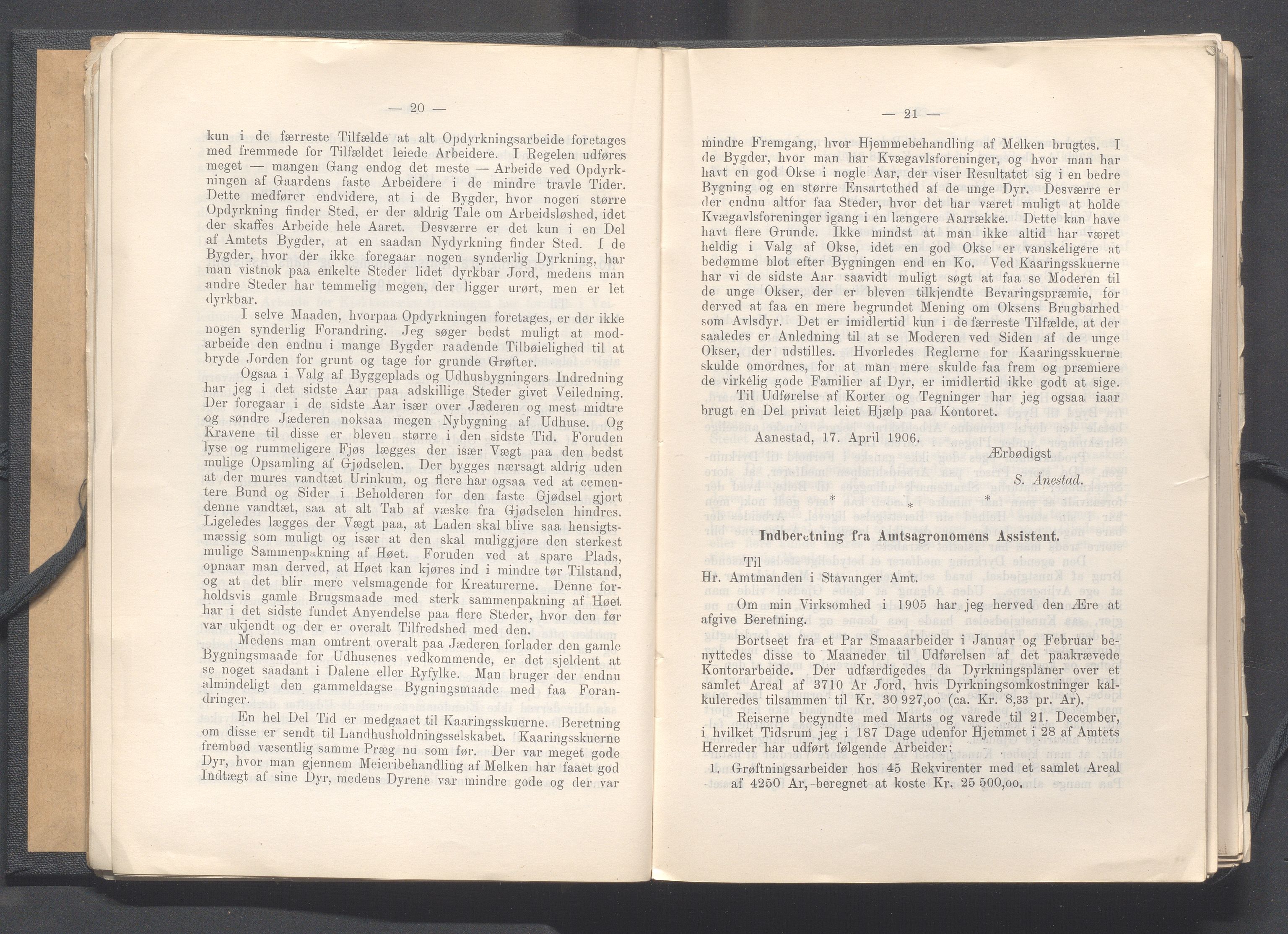 Rogaland fylkeskommune - Fylkesrådmannen , IKAR/A-900/A, 1907, p. 18