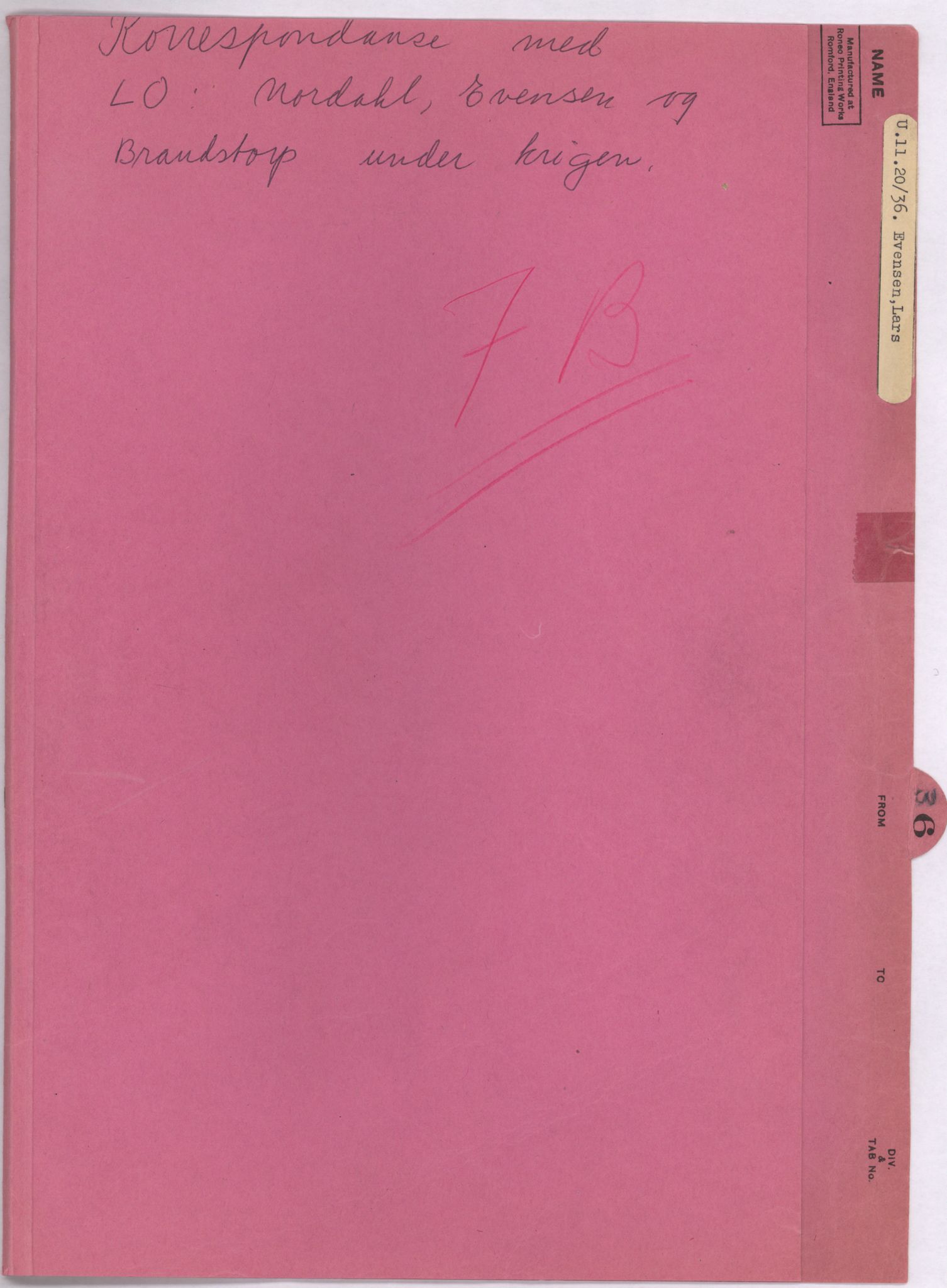 Lie, Trygve, RA/PA-1407/D/L0004: Blandet korrespondanse., 1941-1957, p. 47
