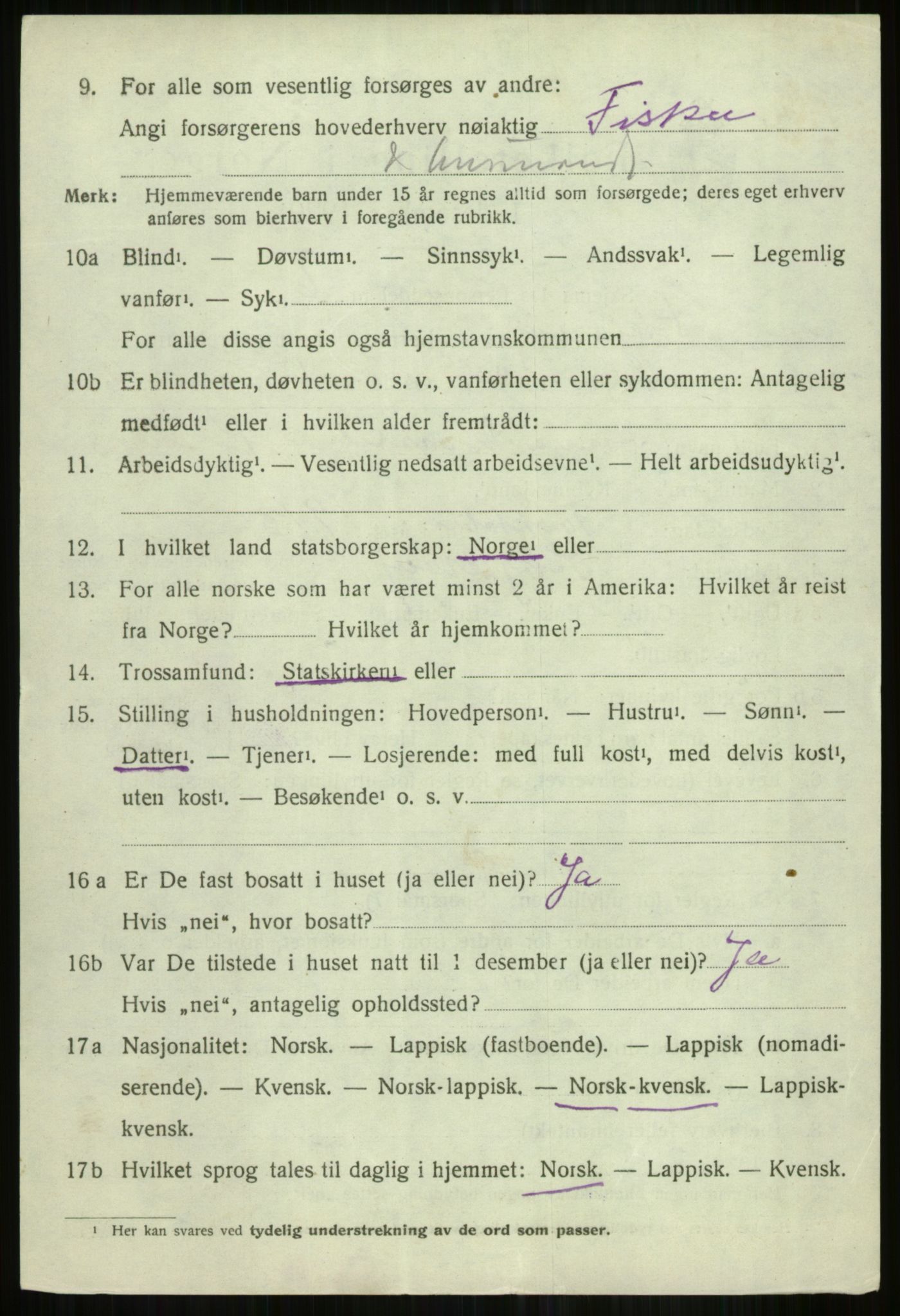 SATØ, 1920 census for Skjervøy, 1920, p. 1784