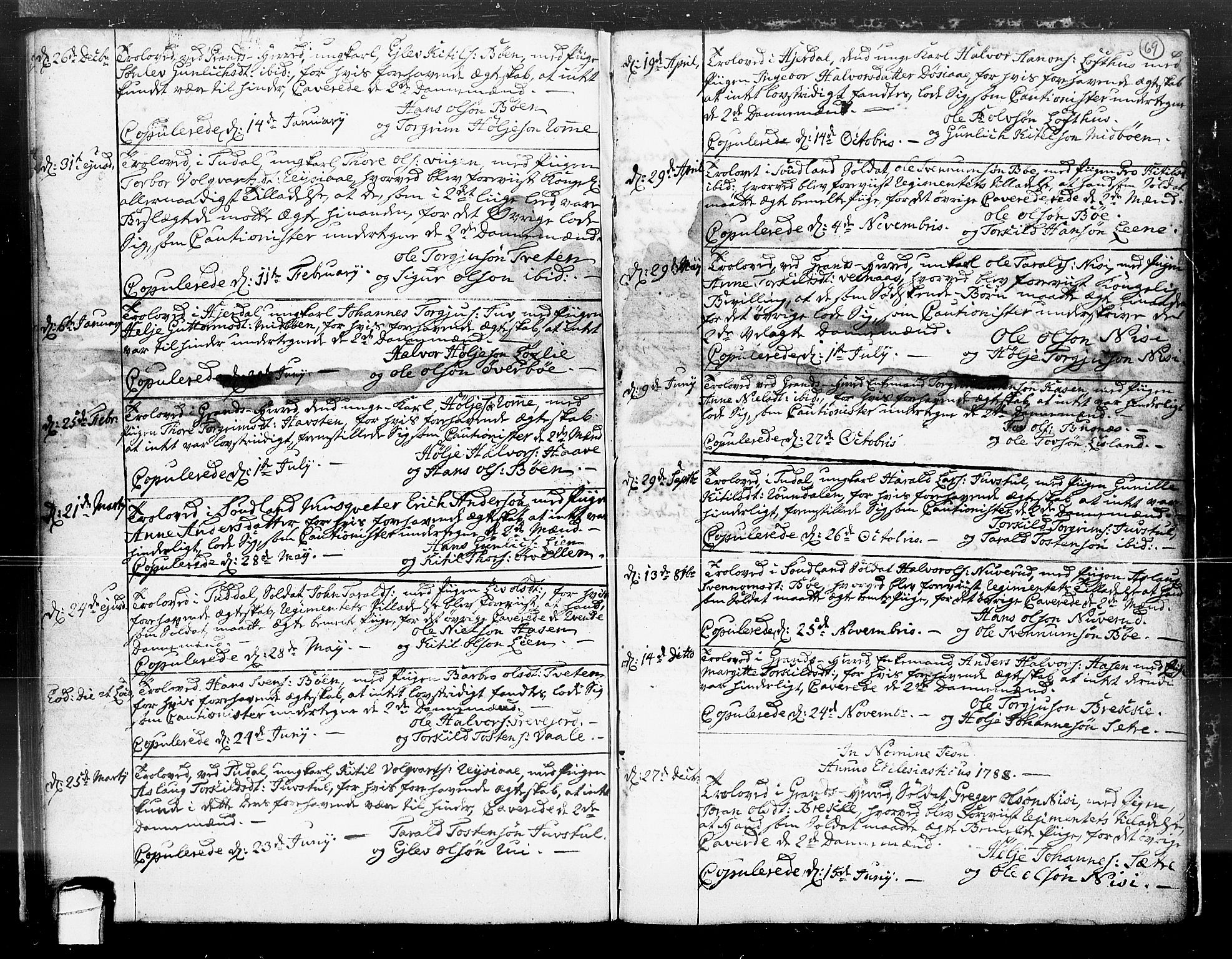 Hjartdal kirkebøker, SAKO/A-270/F/Fa/L0004: Parish register (official) no. I 4, 1727-1795, p. 69