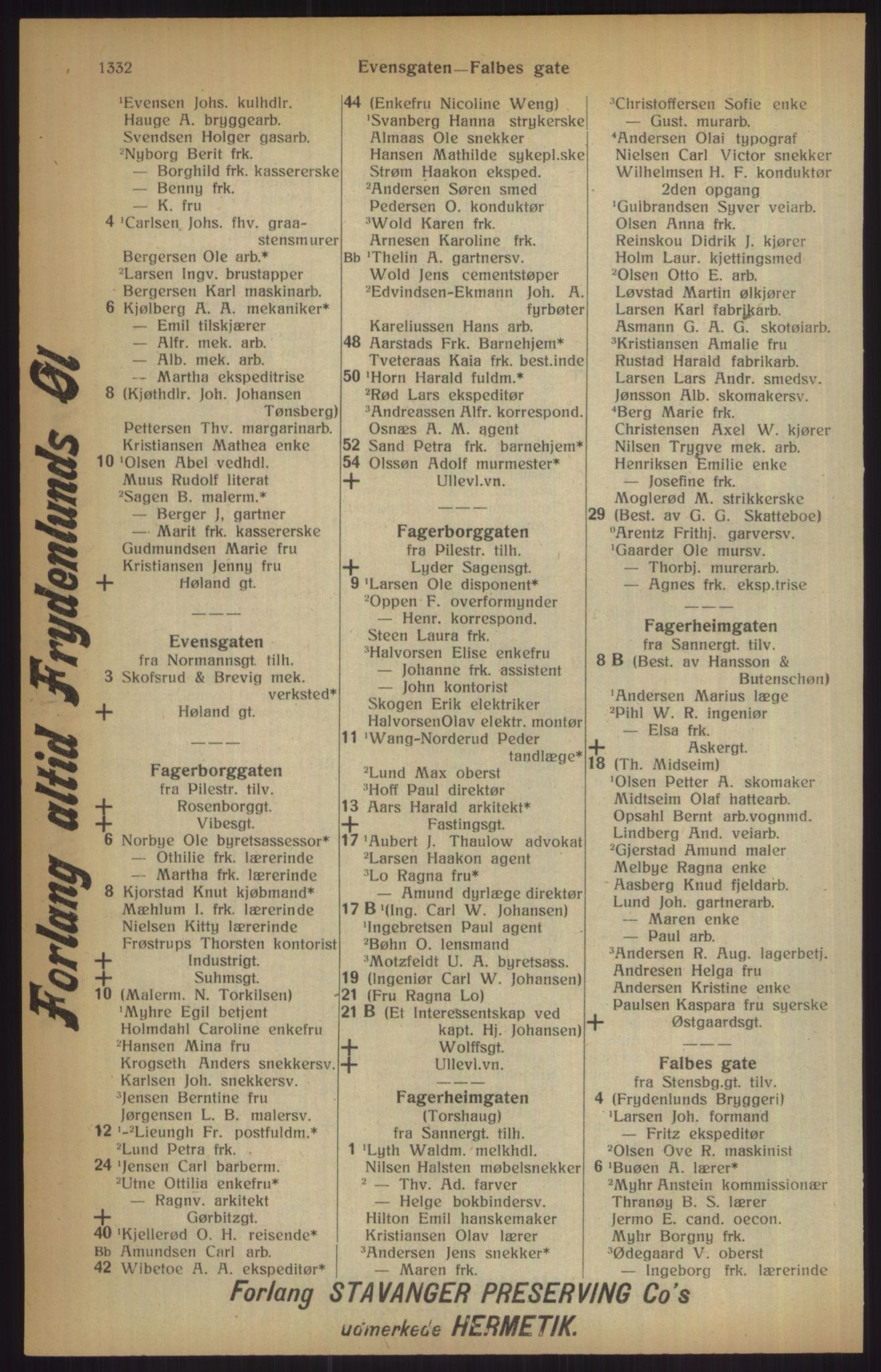 Kristiania/Oslo adressebok, PUBL/-, 1915, p. 1332