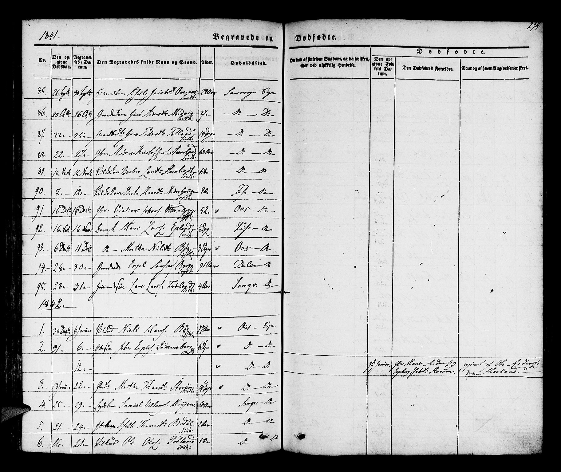 Os sokneprestembete, SAB/A-99929: Parish register (official) no. A 15, 1839-1851, p. 294