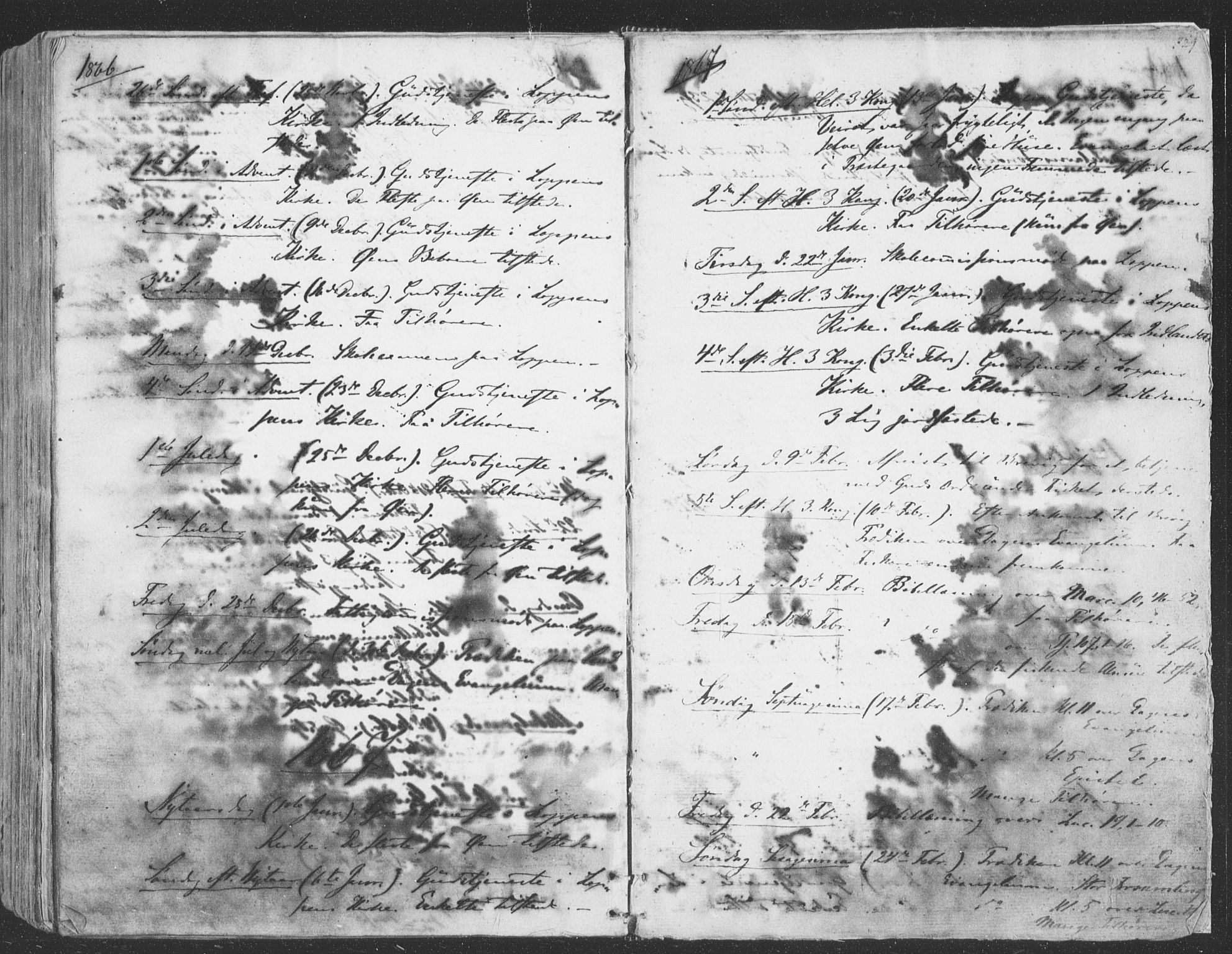 Loppa sokneprestkontor, SATØ/S-1339/H/Ha/L0004kirke: Parish register (official) no. 4, 1849-1868, p. 329