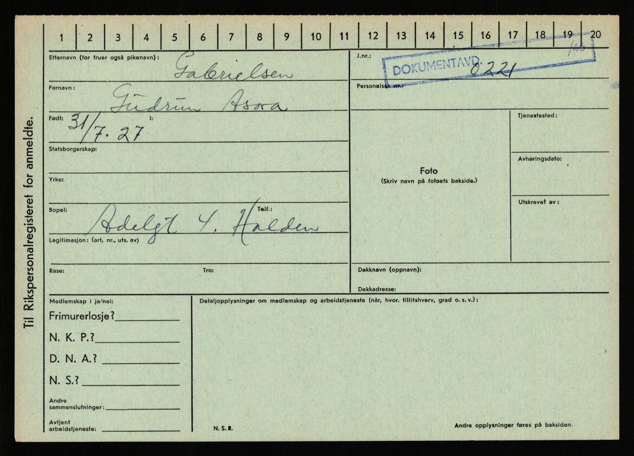 Statspolitiet - Hovedkontoret / Osloavdelingen, AV/RA-S-1329/C/Ca/L0005: Furali - Hamula, 1943-1945, p. 469