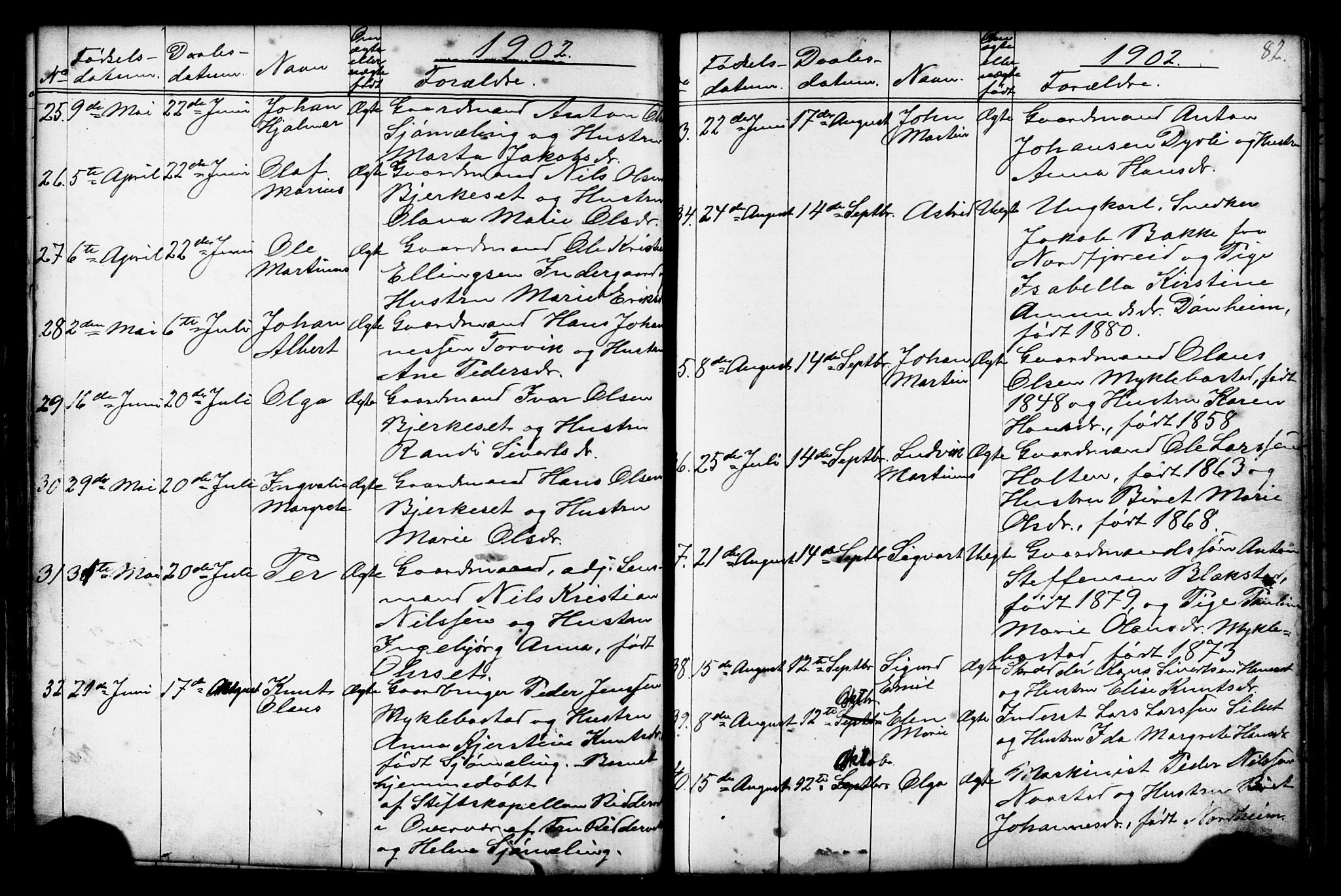 Ministerialprotokoller, klokkerbøker og fødselsregistre - Møre og Romsdal, SAT/A-1454/584/L0969: Parish register (copy) no. 584C02, 1877-1911, p. 82