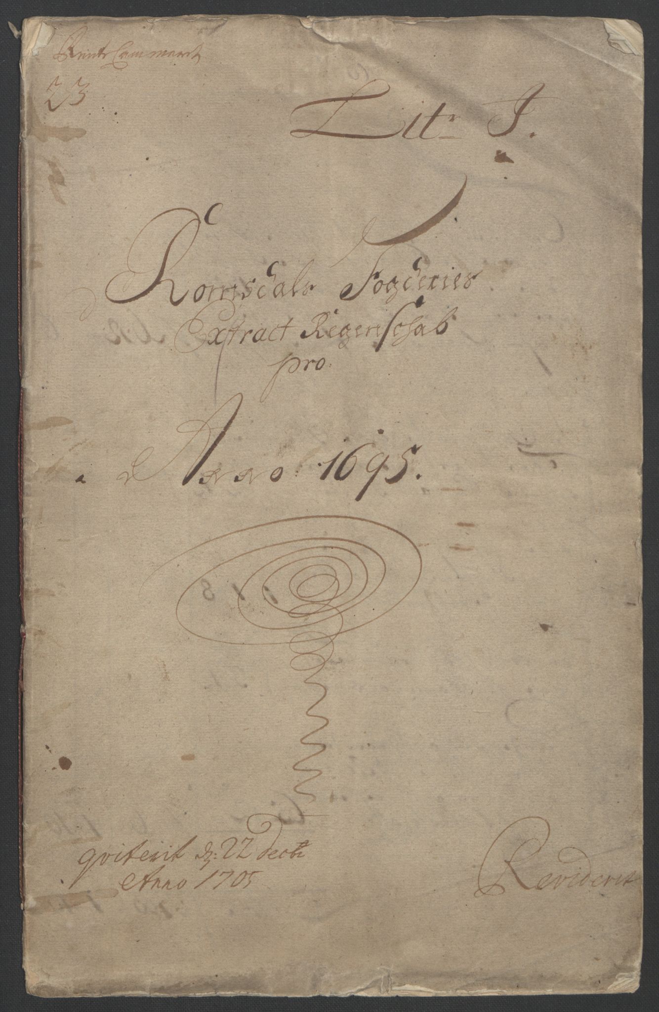 Rentekammeret inntil 1814, Reviderte regnskaper, Fogderegnskap, RA/EA-4092/R55/L3652: Fogderegnskap Romsdal, 1695-1696, p. 3