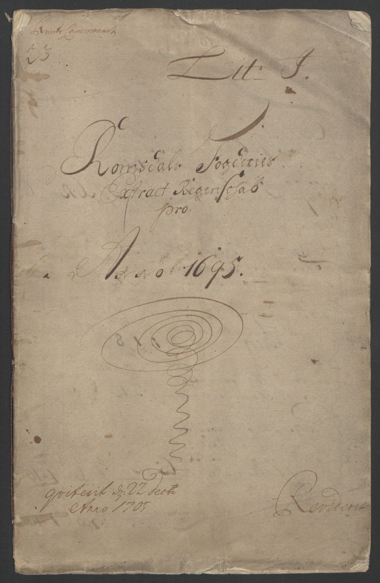 Rentekammeret inntil 1814, Reviderte regnskaper, Fogderegnskap, AV/RA-EA-4092/R55/L3652: Fogderegnskap Romsdal, 1695-1696, p. 3
