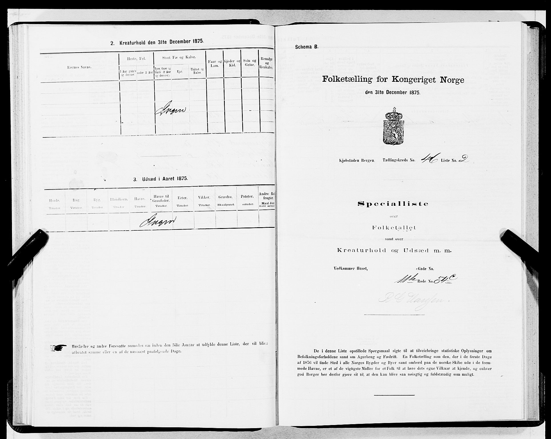 SAB, 1875 census for 1301 Bergen, 1875, p. 2385