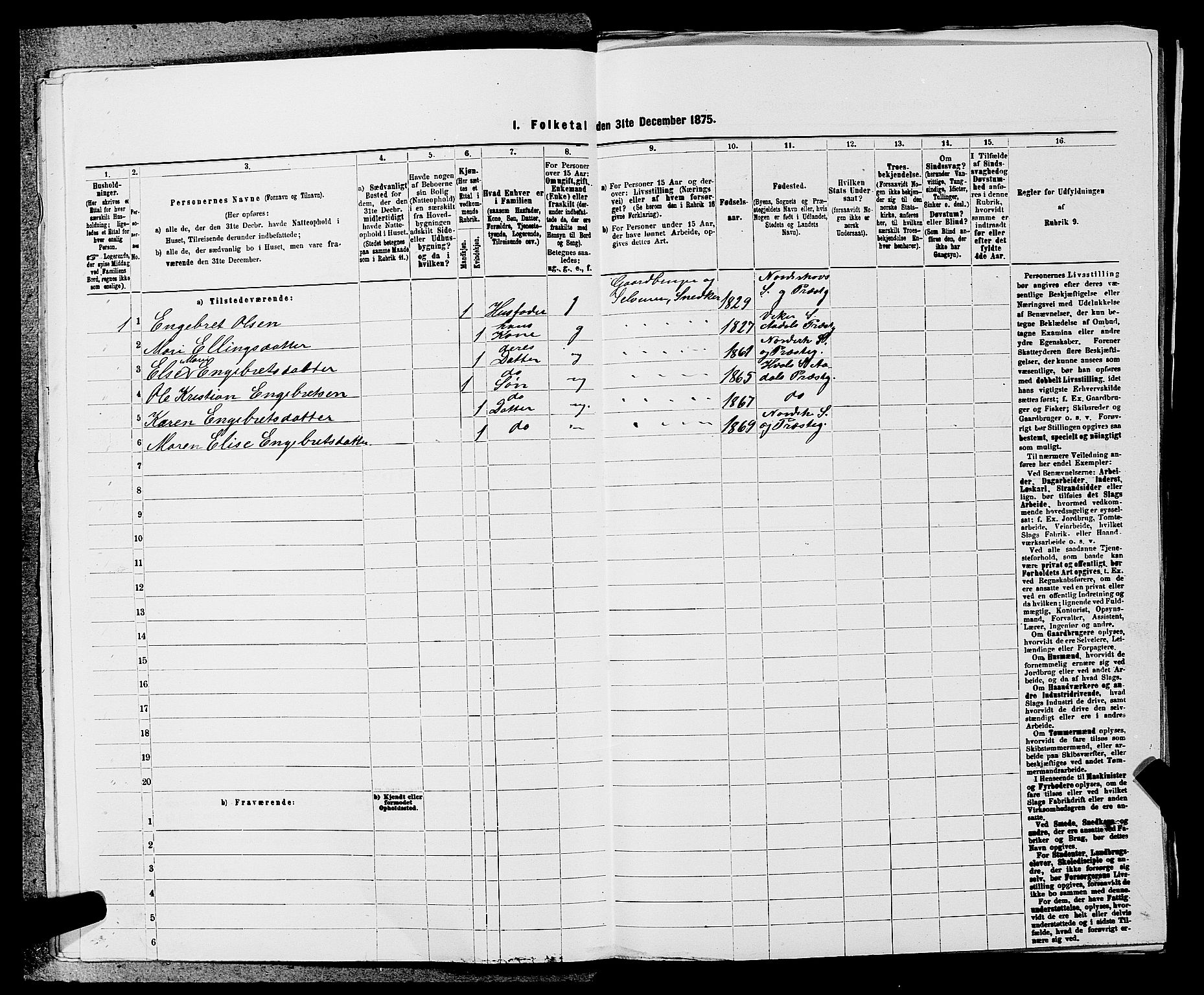 SAKO, 1875 census for 0613L Norderhov/Norderhov, Haug og Lunder, 1875, p. 1241