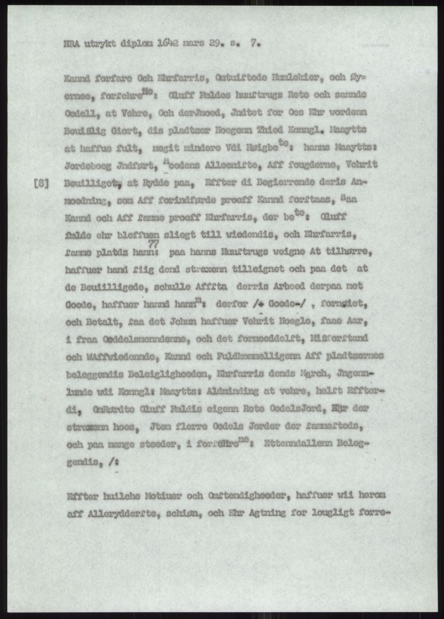 Samlinger til kildeutgivelse, Diplomavskriftsamlingen, AV/RA-EA-4053/H/Ha, p. 2422