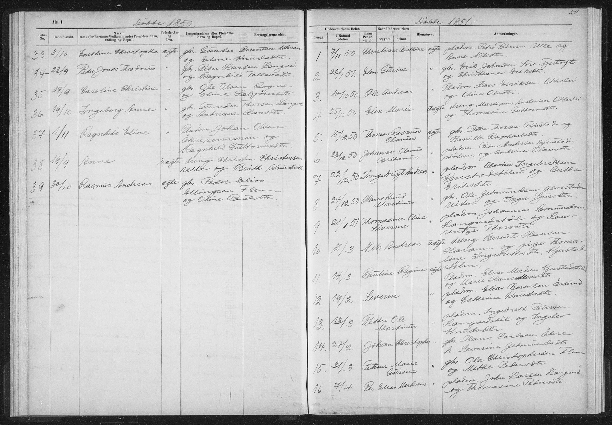 Ministerialprotokoller, klokkerbøker og fødselsregistre - Møre og Romsdal, SAT/A-1454/536/L0514: Parish register (official) no. 536D01, 1840-1875, p. 34