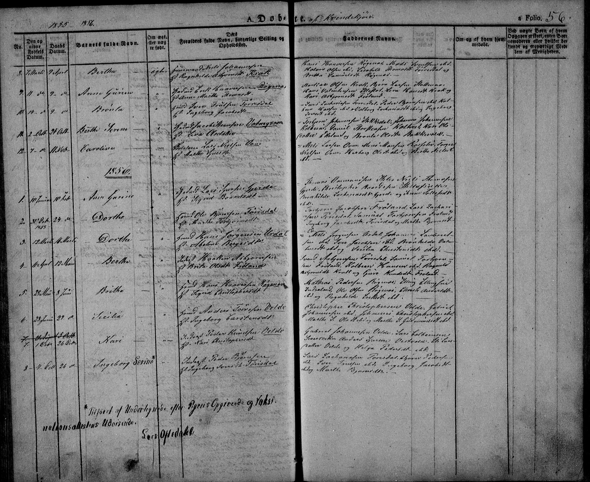 Skjold sokneprestkontor, AV/SAST-A-101847/H/Ha/Haa/L0005: Parish register (official) no. A 5, 1830-1856, p. 56