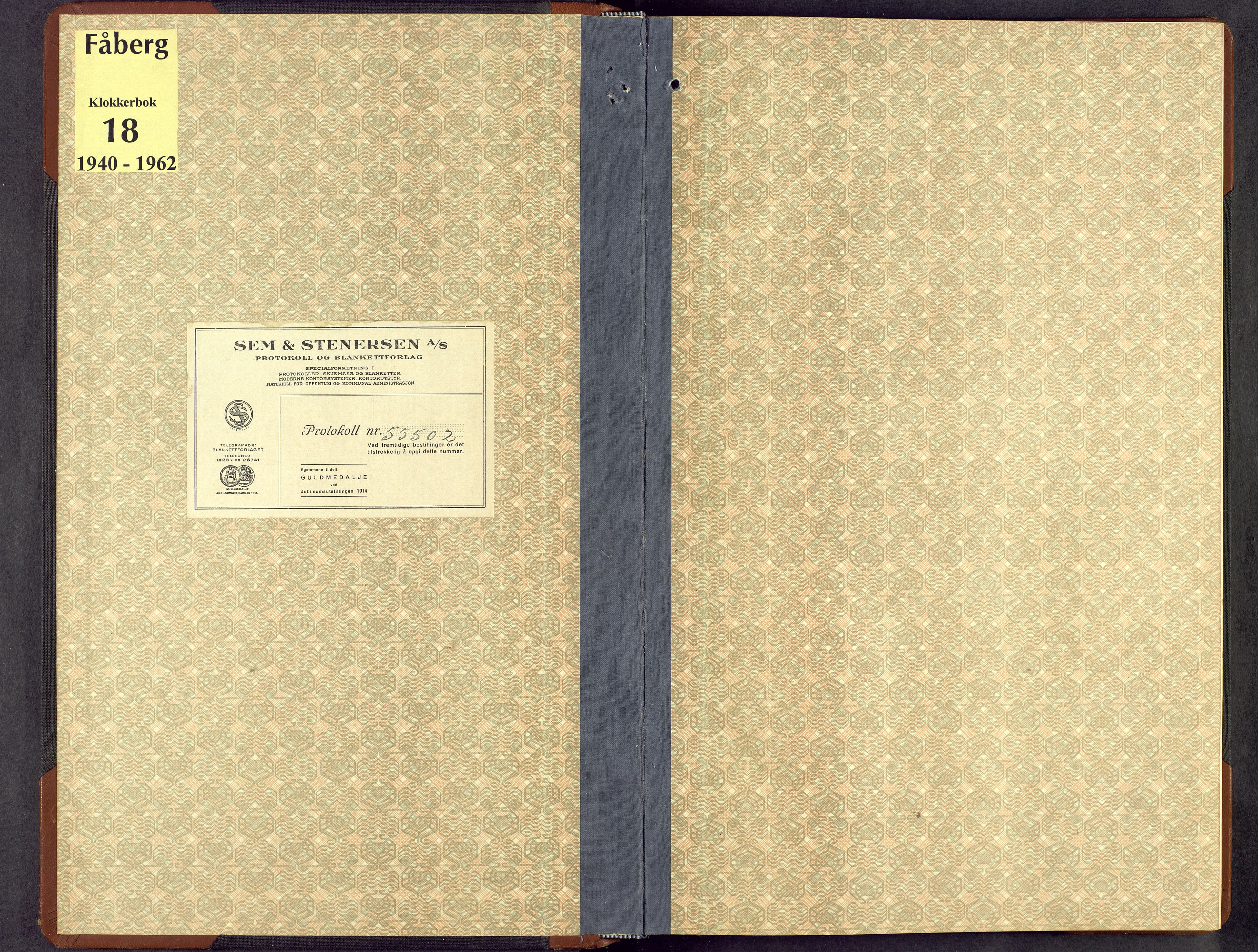 Fåberg prestekontor, AV/SAH-PREST-086/H/Ha/Hab/L0018: Parish register (copy) no. 18, 1940-1967