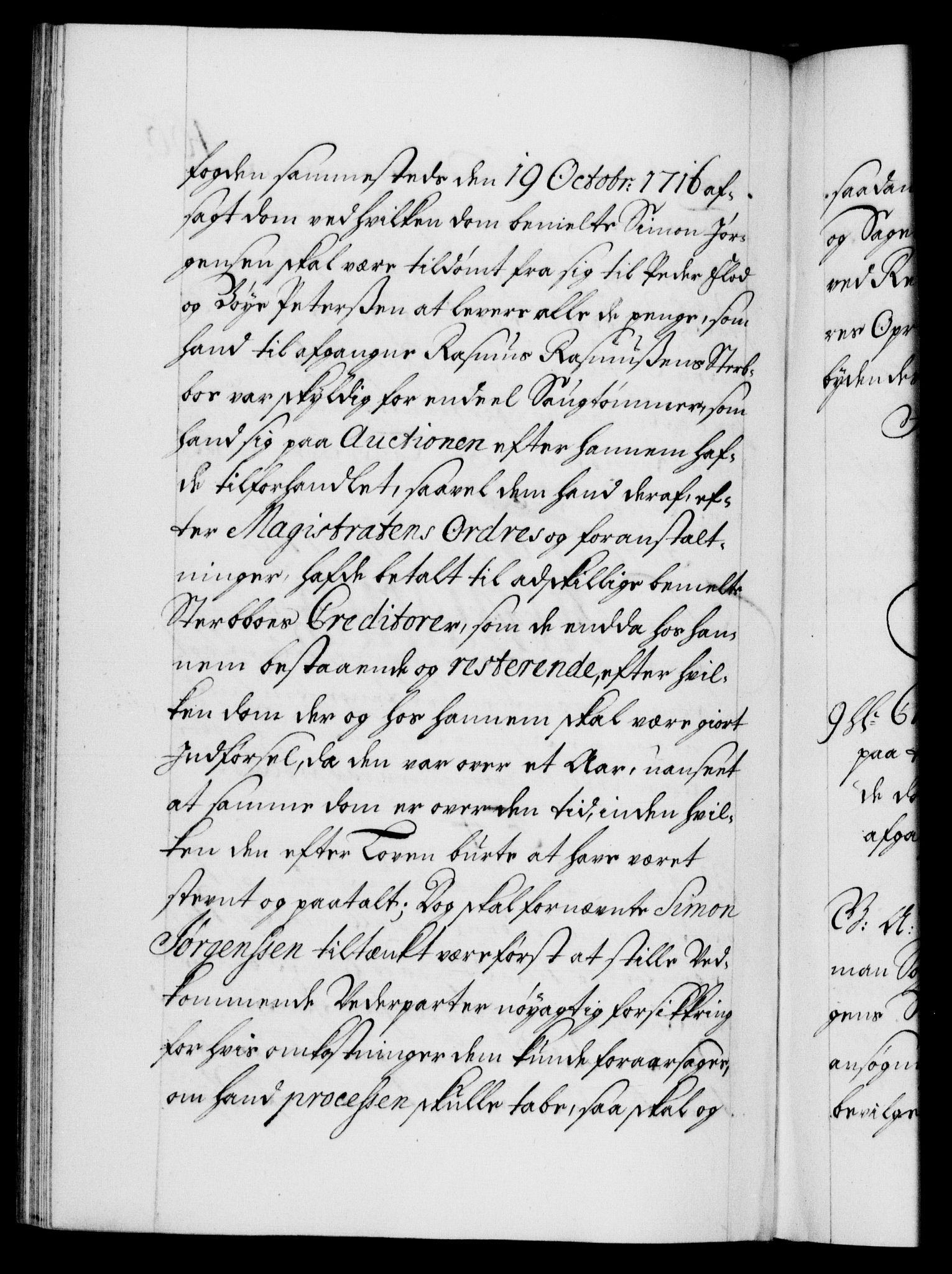 Danske Kanselli 1572-1799, AV/RA-EA-3023/F/Fc/Fca/Fcaa/L0022: Norske registre, 1716-1719, p. 466b