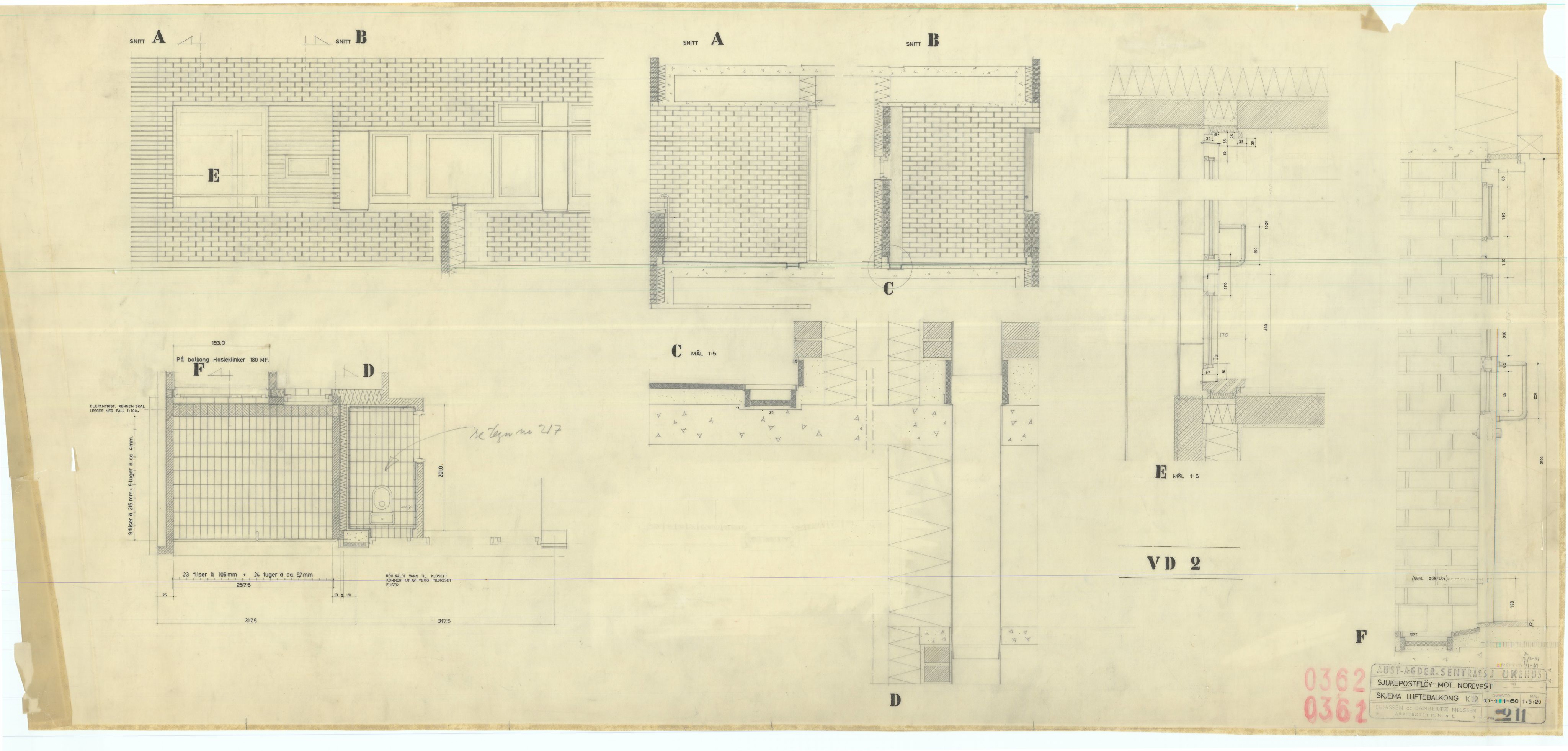 Eliassen og Lambertz-Nilssen Arkitekter, AAKS/PA-2983/T/T01/L0002: Tegningskogger 0362, 1960-1966, p. 4