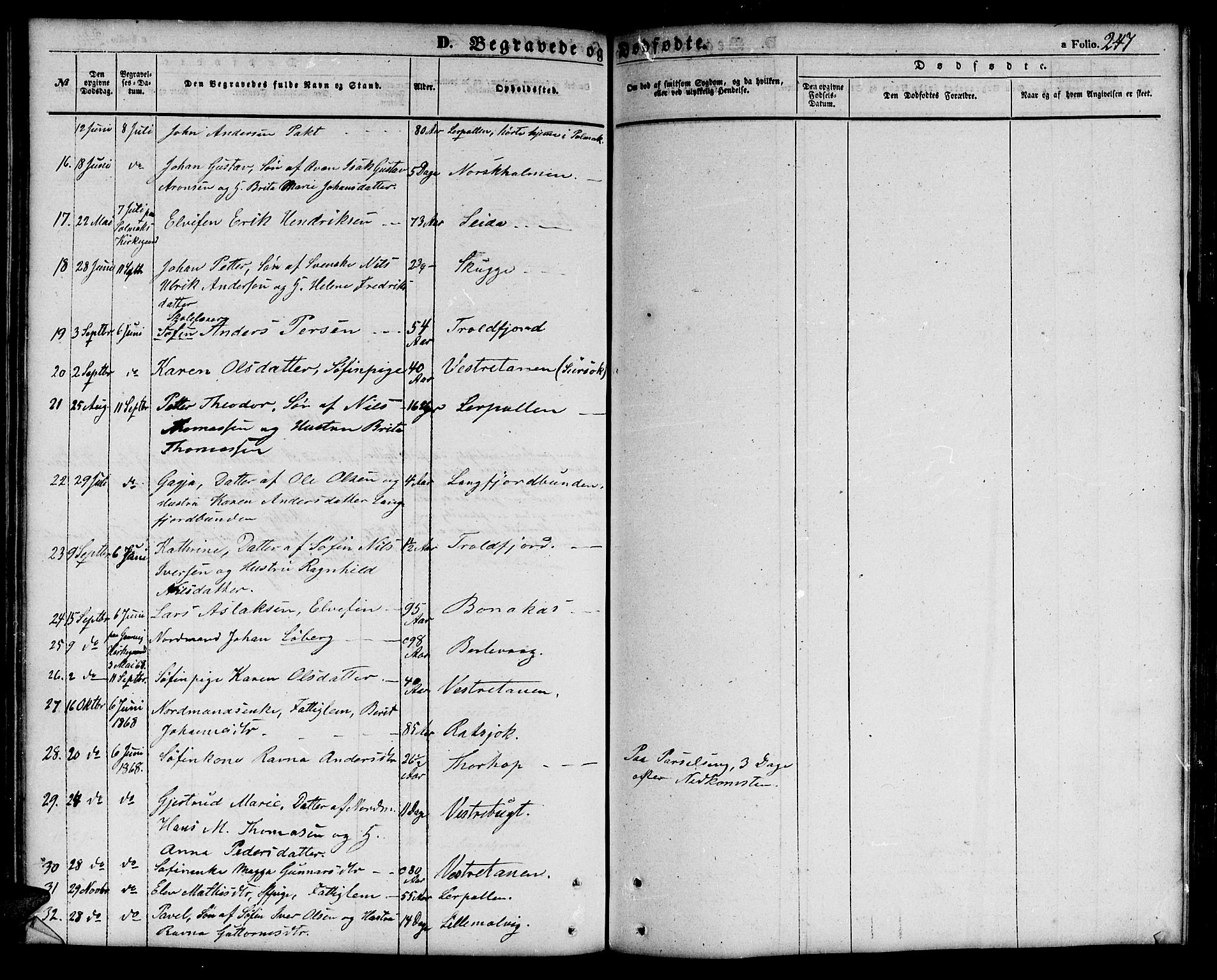 Tana sokneprestkontor, SATØ/S-1334/H/Hb/L0001klokker: Parish register (copy) no. 1 /1, 1853-1867, p. 247