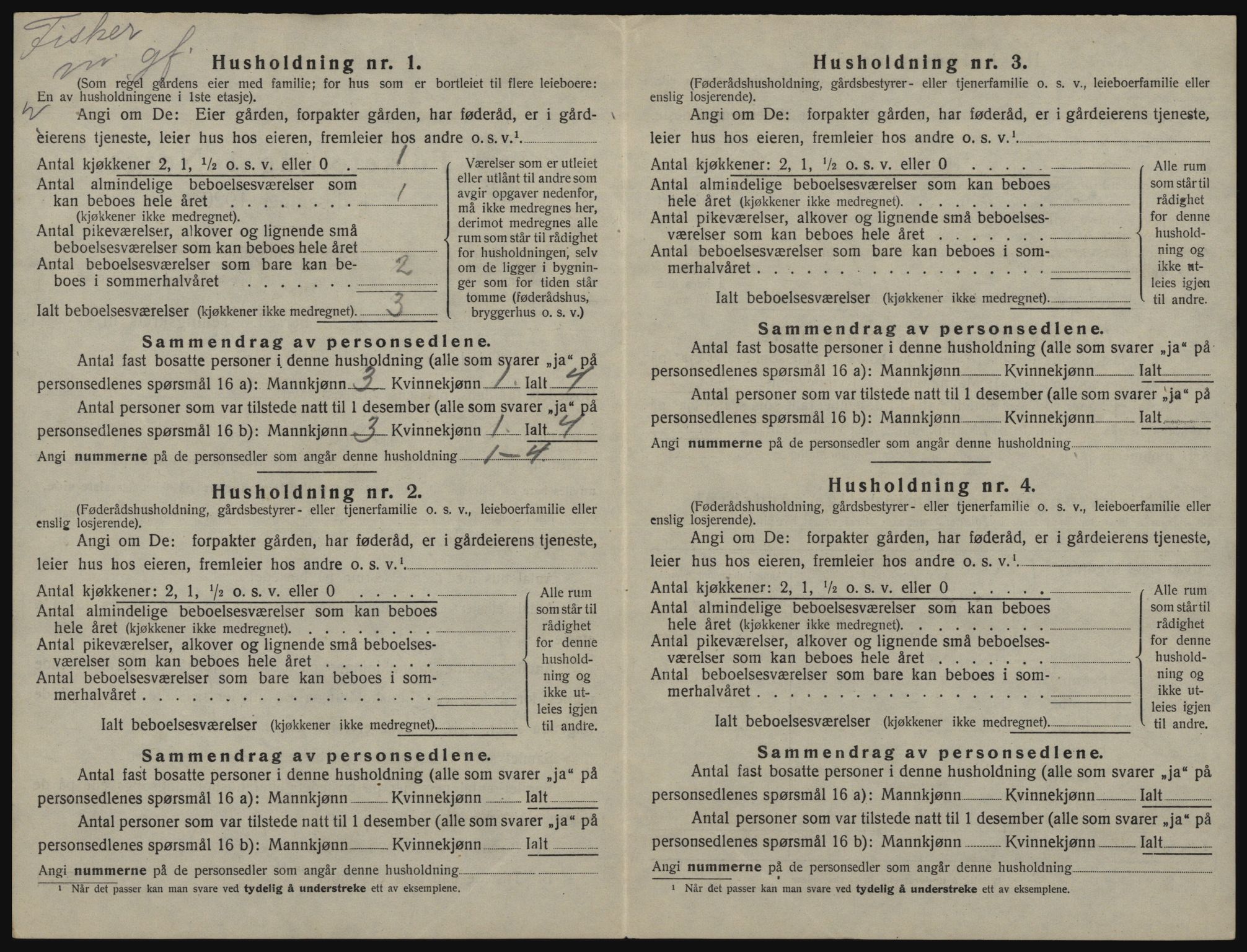 SATØ, 1920 census for Berlevåg, 1920, p. 416