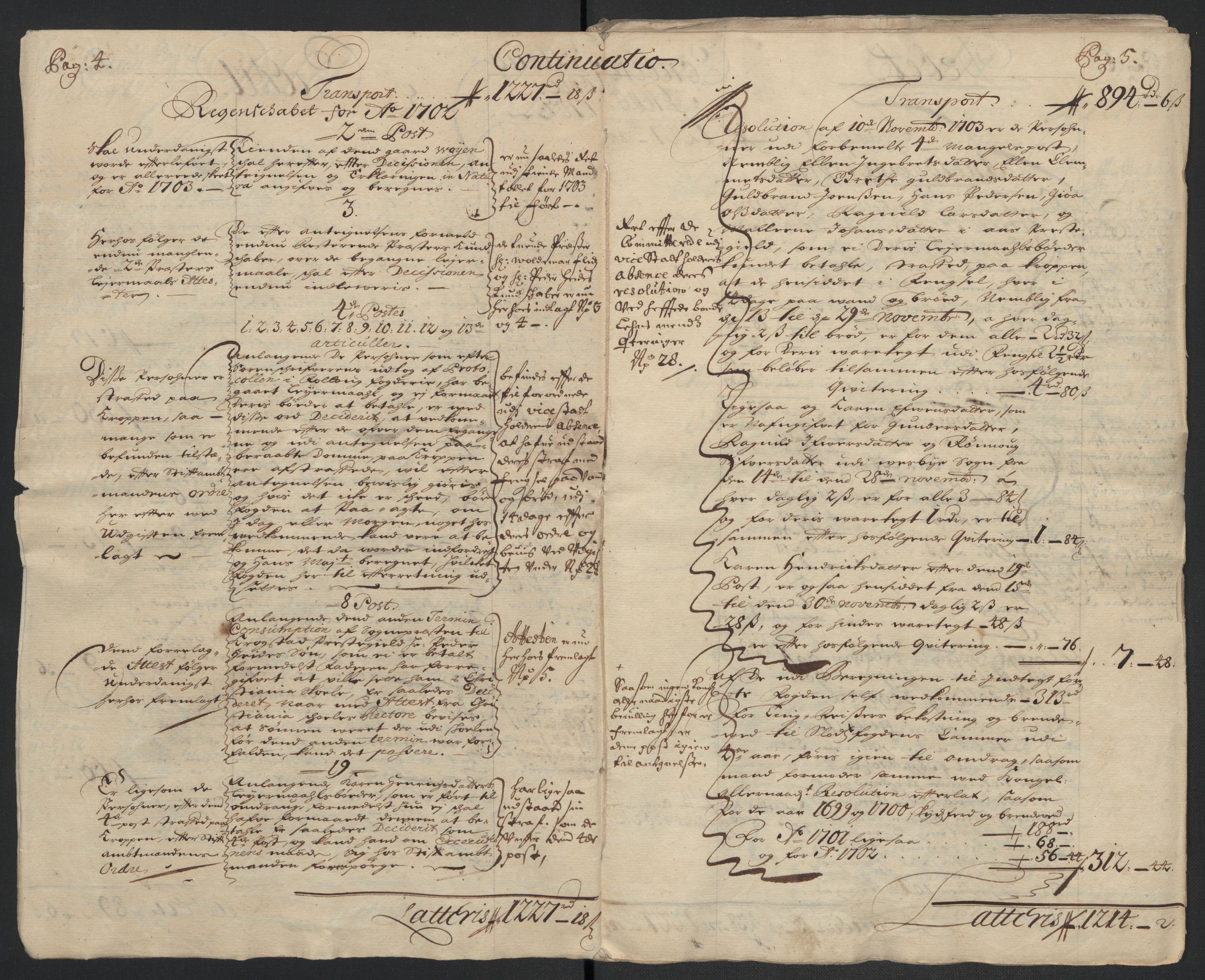 Rentekammeret inntil 1814, Reviderte regnskaper, Fogderegnskap, AV/RA-EA-4092/R10/L0445: Fogderegnskap Aker og Follo, 1703-1704, p. 5