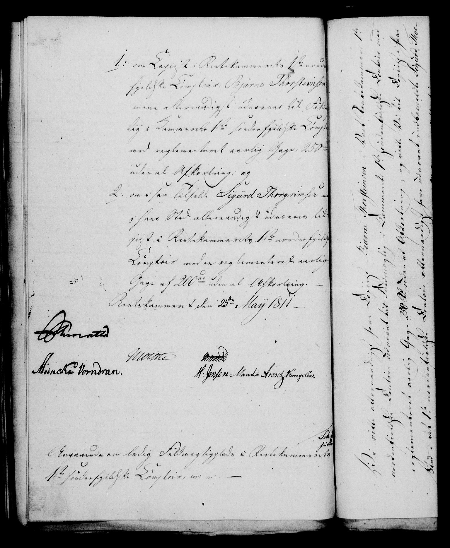 Rentekammeret, Kammerkanselliet, RA/EA-3111/G/Gf/Gfa/L0093: Norsk relasjons- og resolusjonsprotokoll (merket RK 52.93), 1811, p. 284