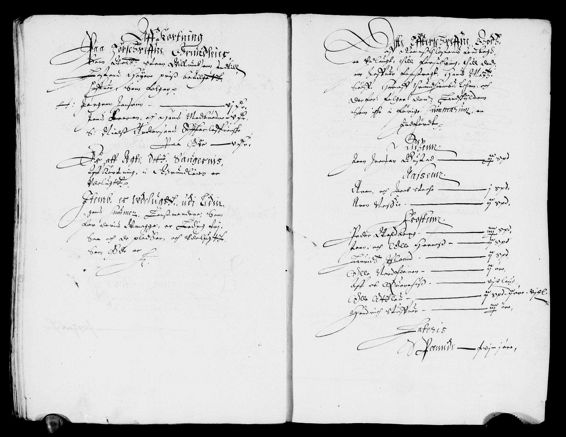 Rentekammeret inntil 1814, Reviderte regnskaper, Lensregnskaper, AV/RA-EA-5023/R/Rb/Rby/L0001: Reins kloster len; Bakke kloster len, 1564-1652